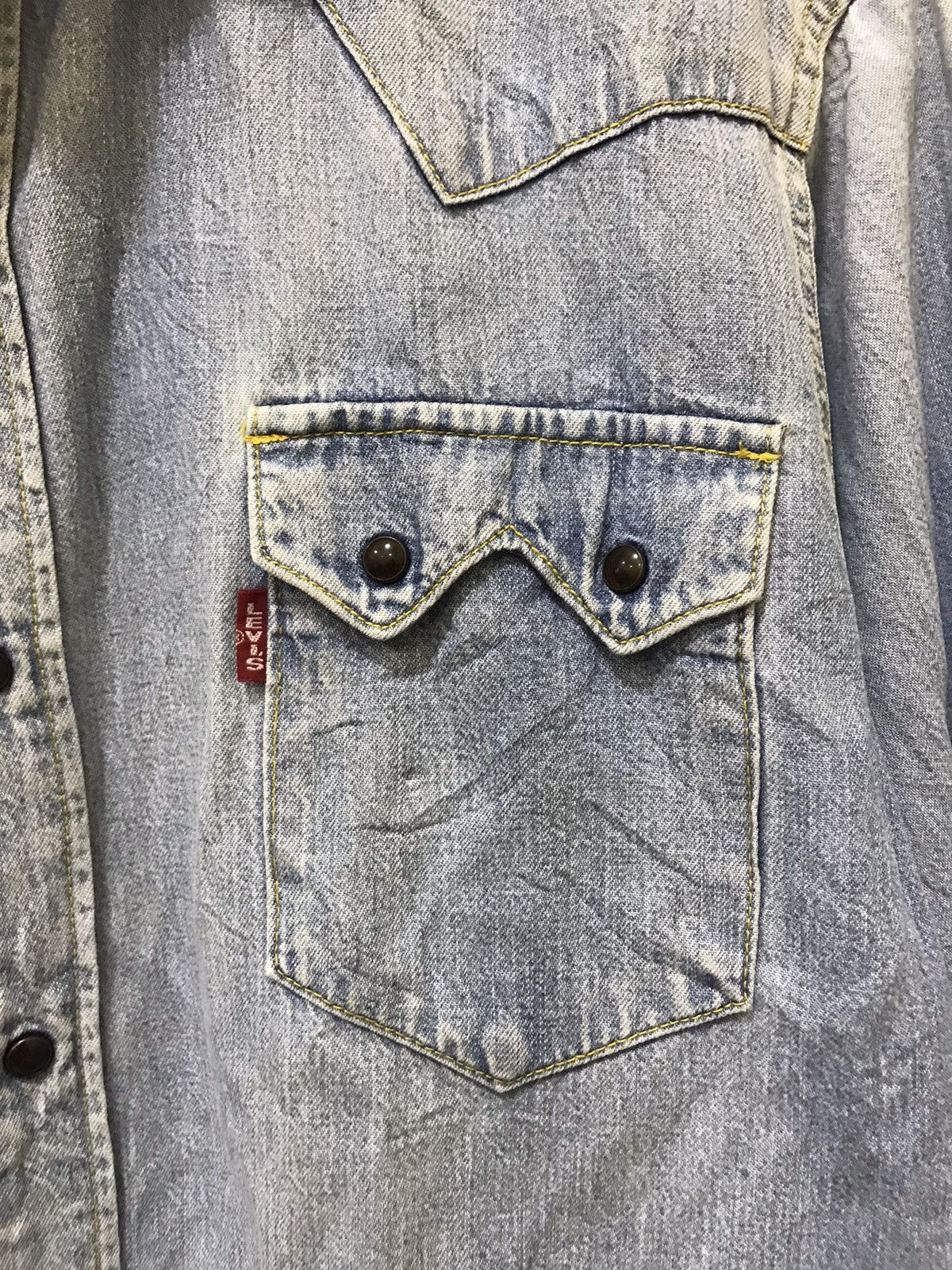 Levi's Vintage Clothing × Vintage VINTAGE LEVIS BIG E SHIRT BUTTON UP Size US M / EU 48-50 / 2 - 7 Thumbnail