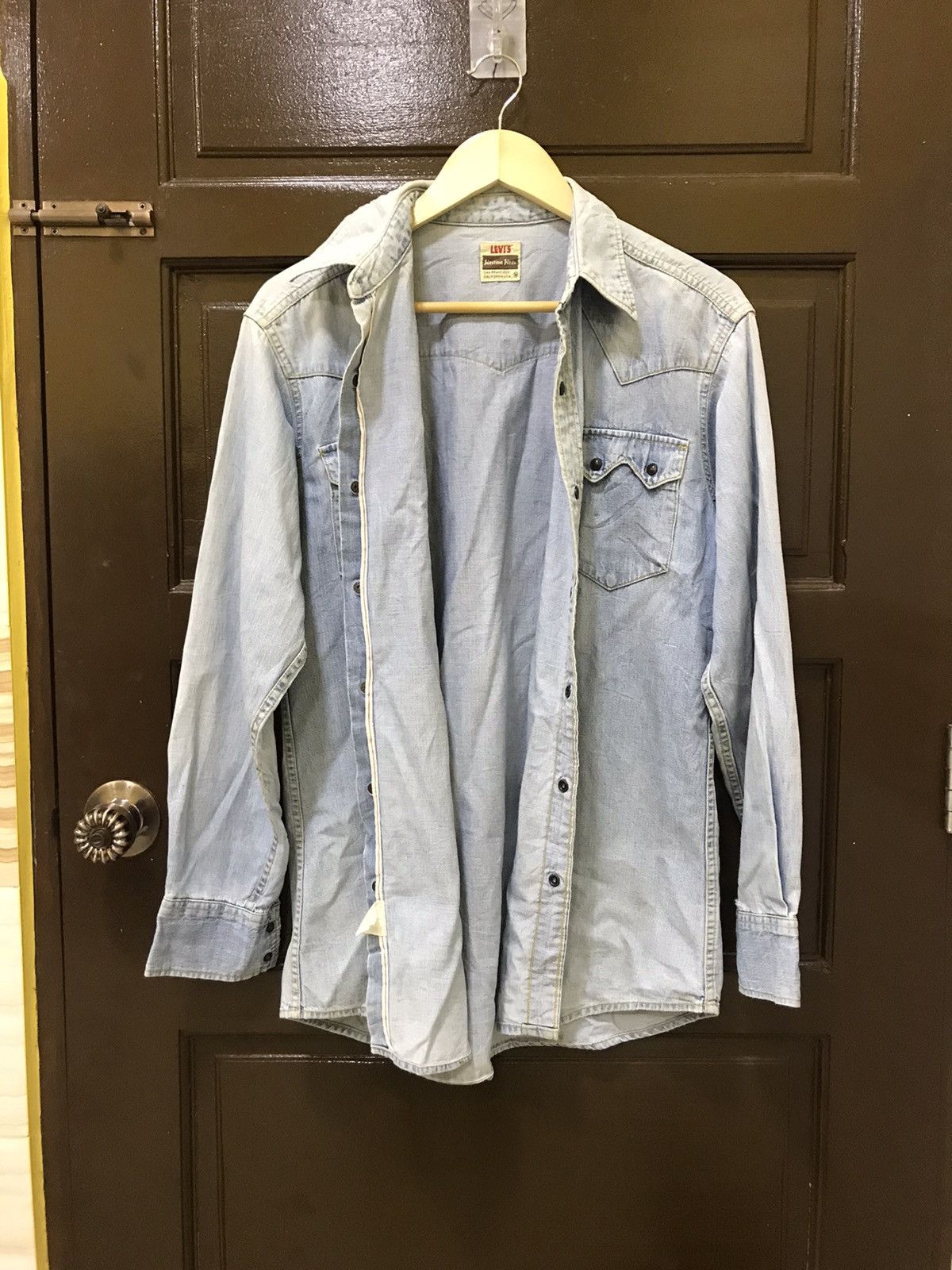 Levi's Vintage Clothing × Vintage VINTAGE LEVIS BIG E SHIRT BUTTON UP Size US M / EU 48-50 / 2 - 4 Thumbnail