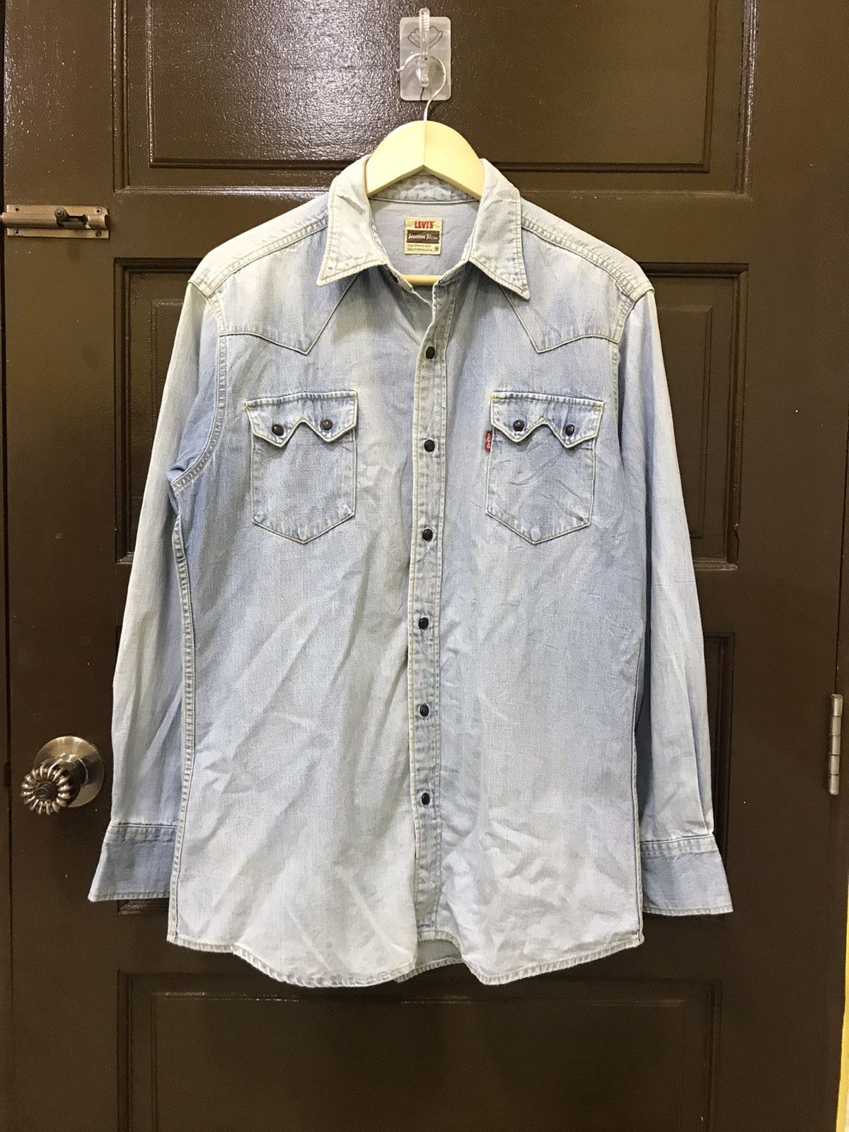 Levi's Vintage Clothing × Vintage VINTAGE LEVIS BIG E SHIRT BUTTON UP Size US M / EU 48-50 / 2 - 2 Thumbnail
