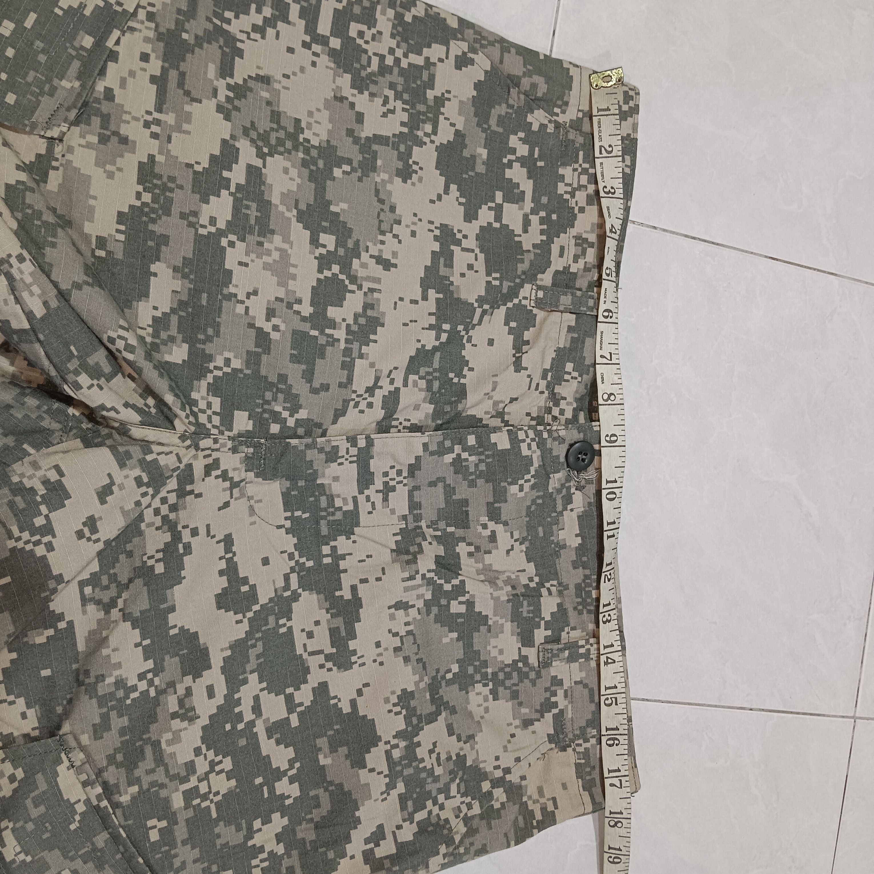 Trouser army combat uniform with series number