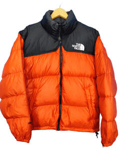 North face nuptse online orange