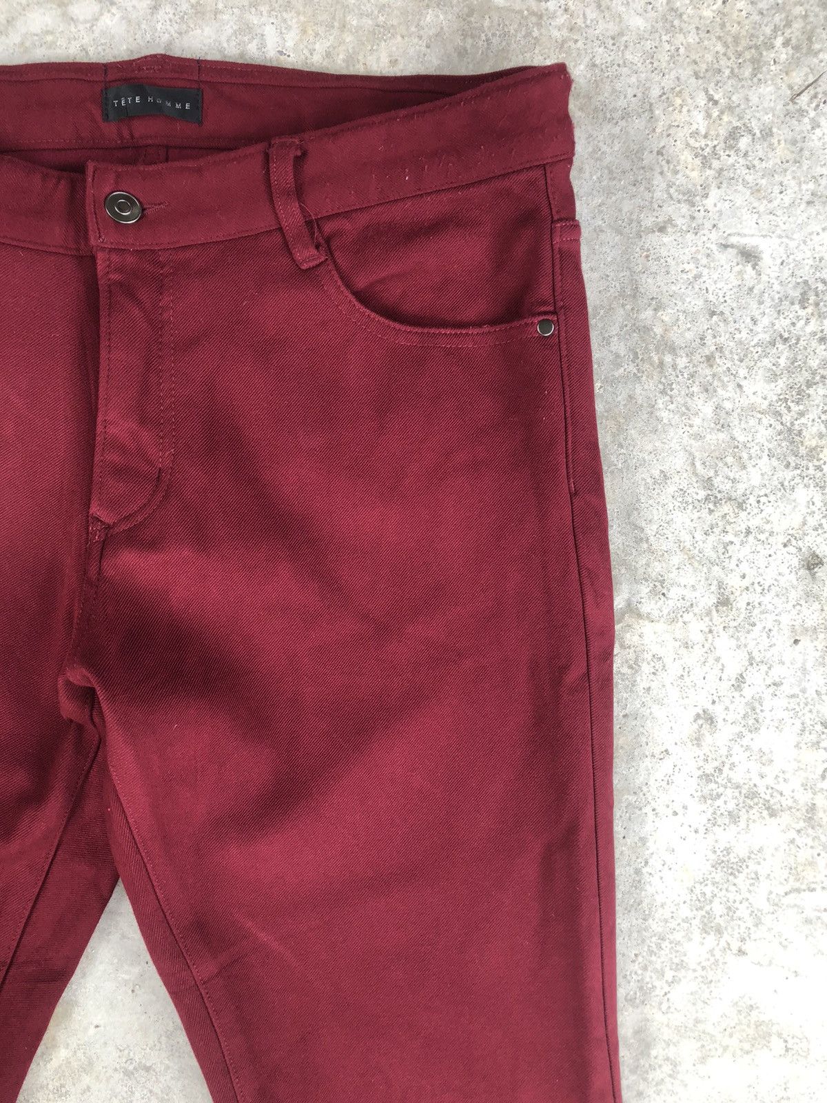Issey Miyake Tete Homme Skinny Jeans Strecth Issey Miyake Pants Size US 33 - 5 Thumbnail