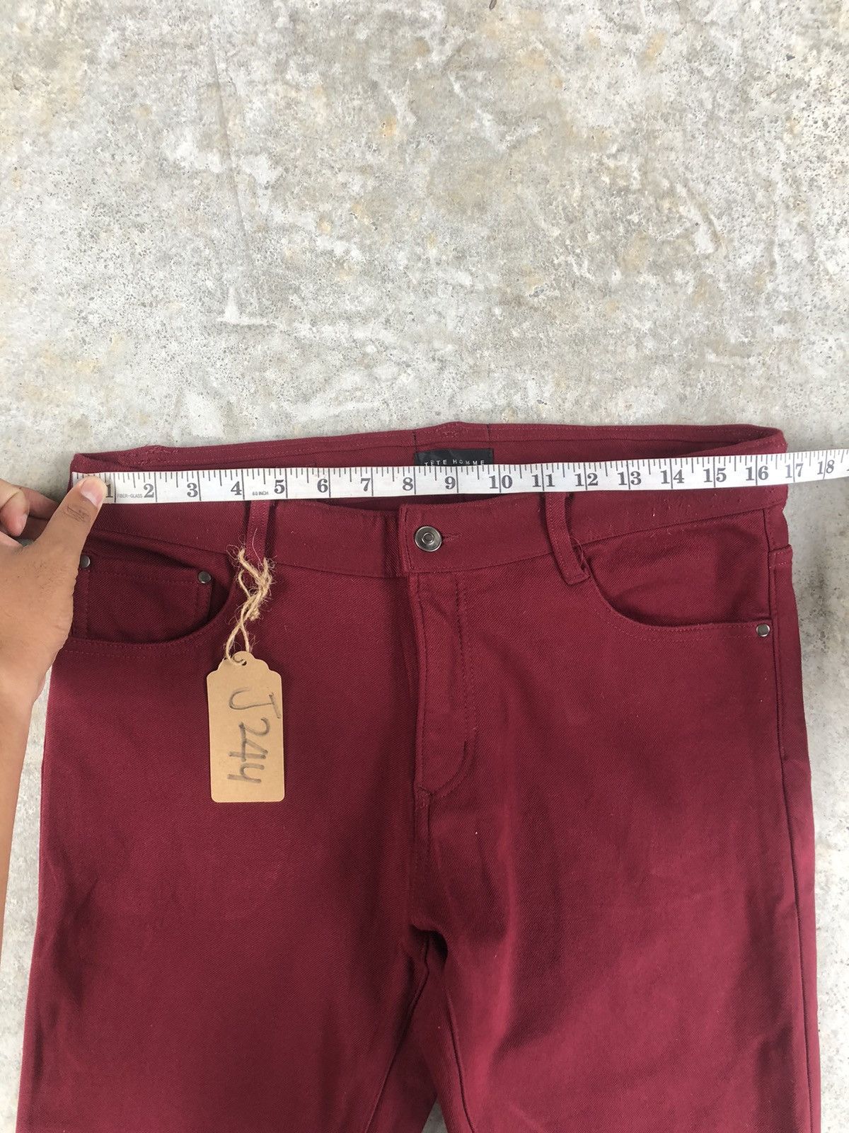 Issey Miyake Tete Homme Skinny Jeans Strecth Issey Miyake Pants Size US 33 - 19 Thumbnail