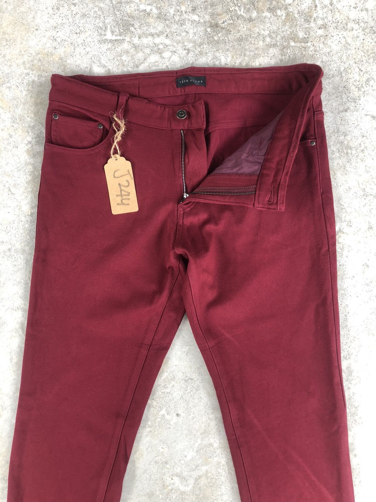 Issey Miyake Tete Homme Skinny Jeans Strecth Issey Miyake Pants Size US 33 - 3 Thumbnail