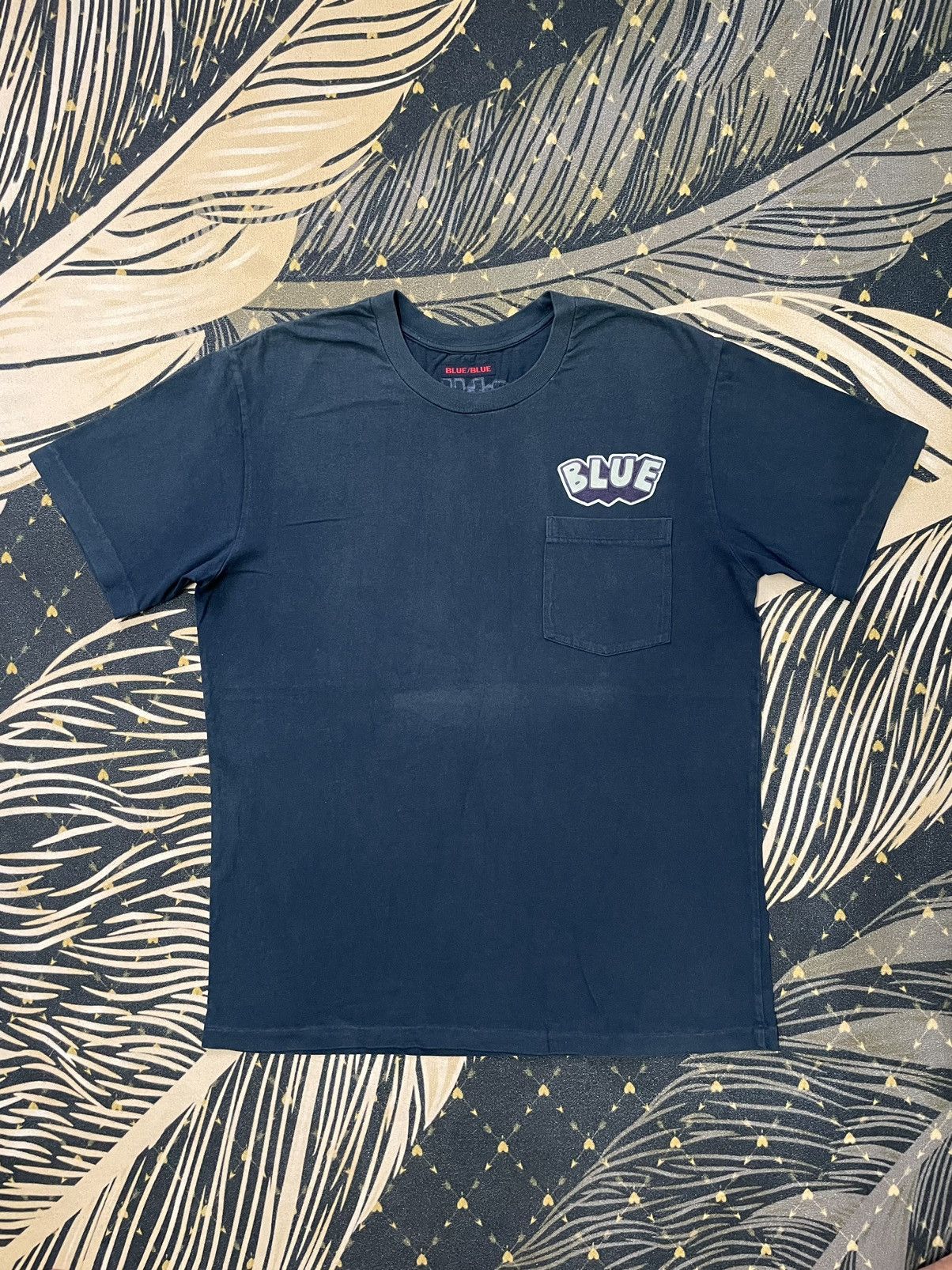 Blue Blue Japan × Japanese Brand × Vintage Vintage Blue Blue Pocket Tee Size US L / EU 52-54 / 3 - 1 Thumbnail