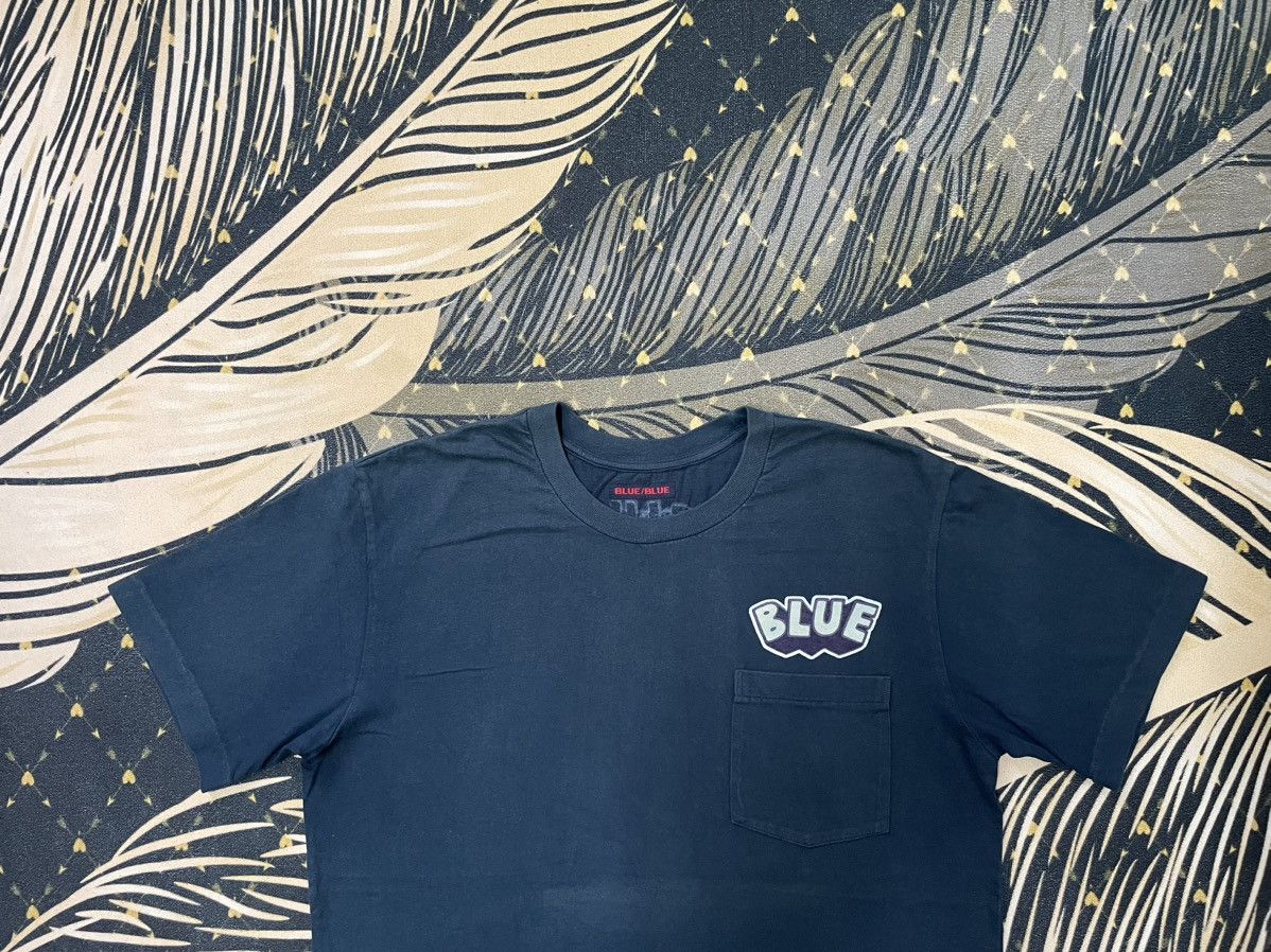 Blue Blue Japan × Japanese Brand × Vintage Vintage Blue Blue Pocket Tee Size US L / EU 52-54 / 3 - 5 Thumbnail