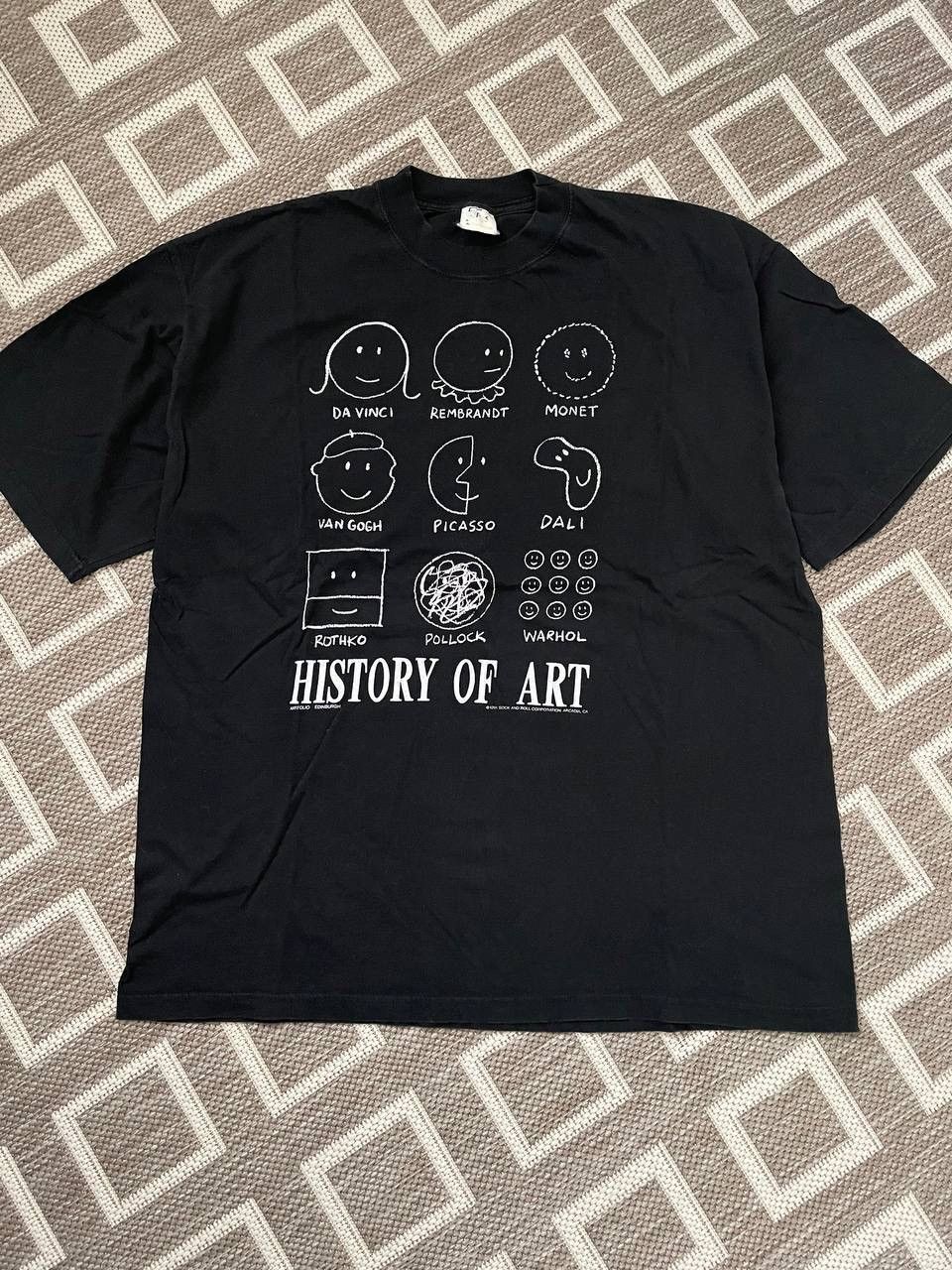 Other Vintage History Of Art 1991 t shirt Dali Monet Van Gogh Size US XL / EU 56 / 4 - 2 Thumbnail