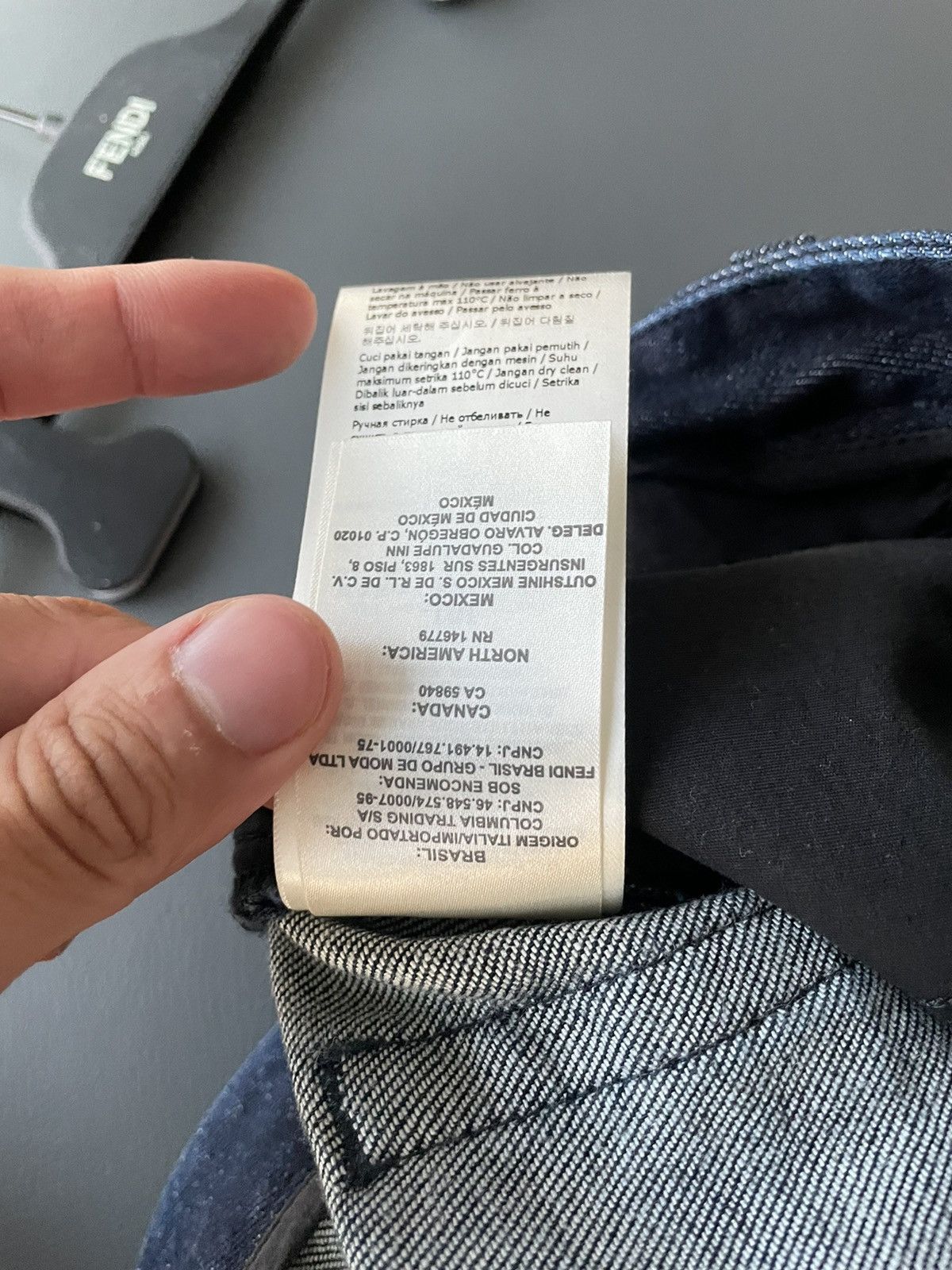 Fendi Rare Super Runway FF Logo Brand New Skinny Denim Jeans Size US 31 - 25 Thumbnail