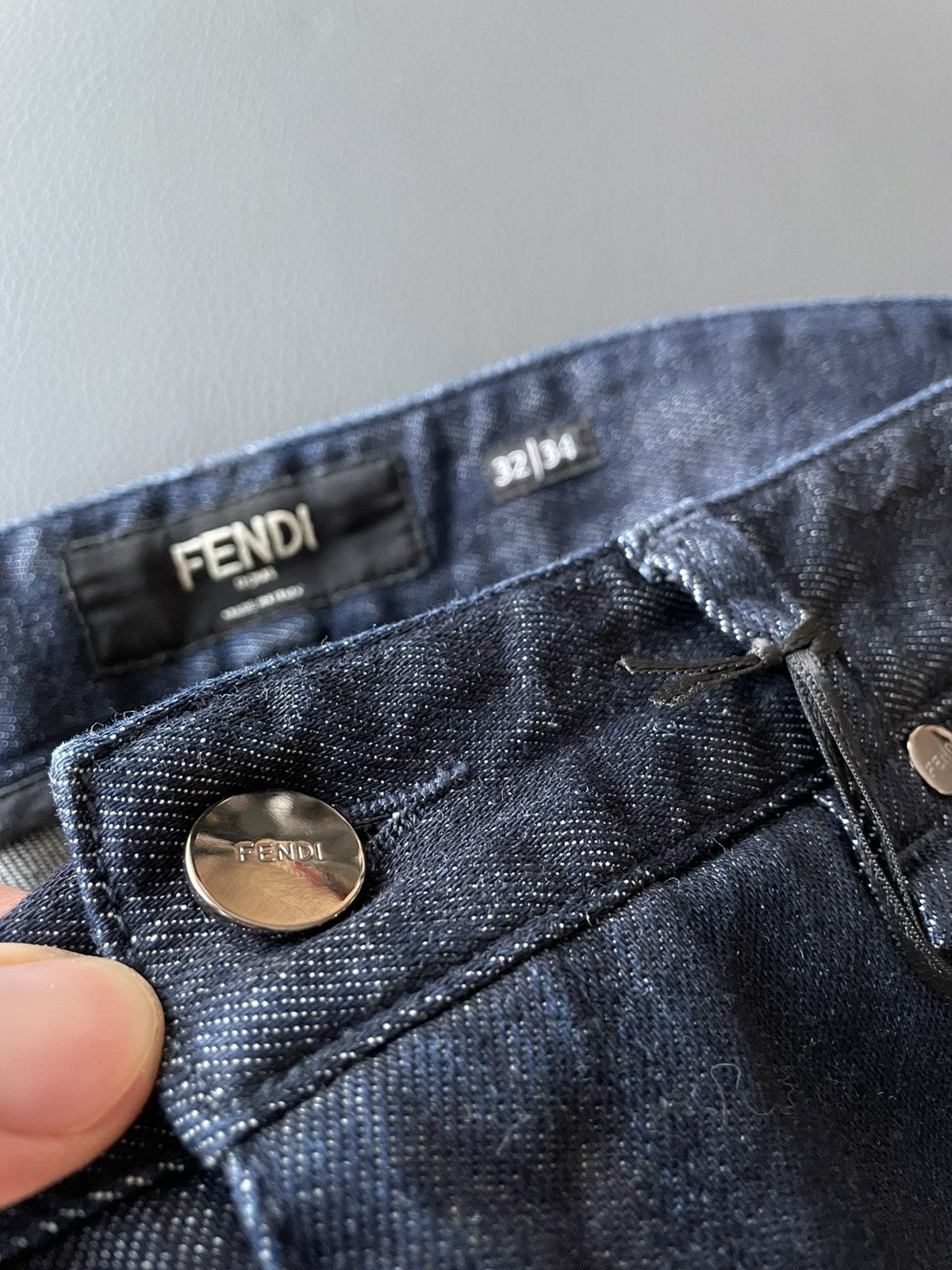 Fendi Rare Super Runway FF Logo Brand New Skinny Denim Jeans Size US 31 - 5 Thumbnail