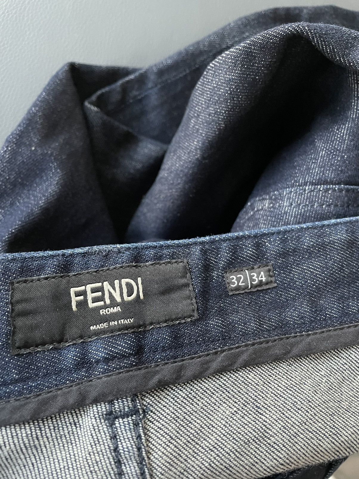 Fendi Rare Super Runway FF Logo Brand New Skinny Denim Jeans Size US 31 - 4 Thumbnail