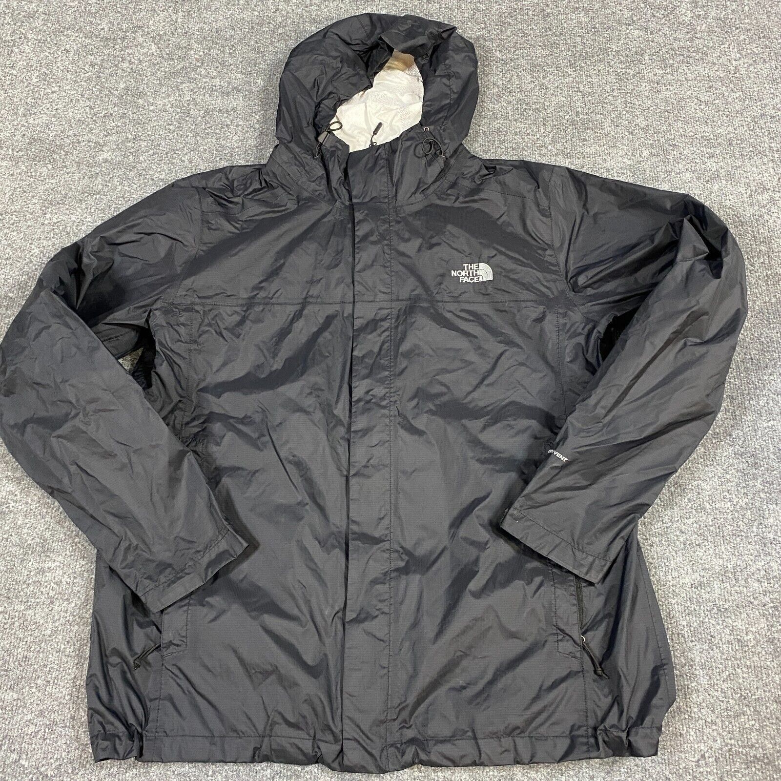 The North Face The North Face Men's Jacket XL Black Hyvent Hard Shell Full Size US XL / EU 56 / 4 - 1 Thumbnail