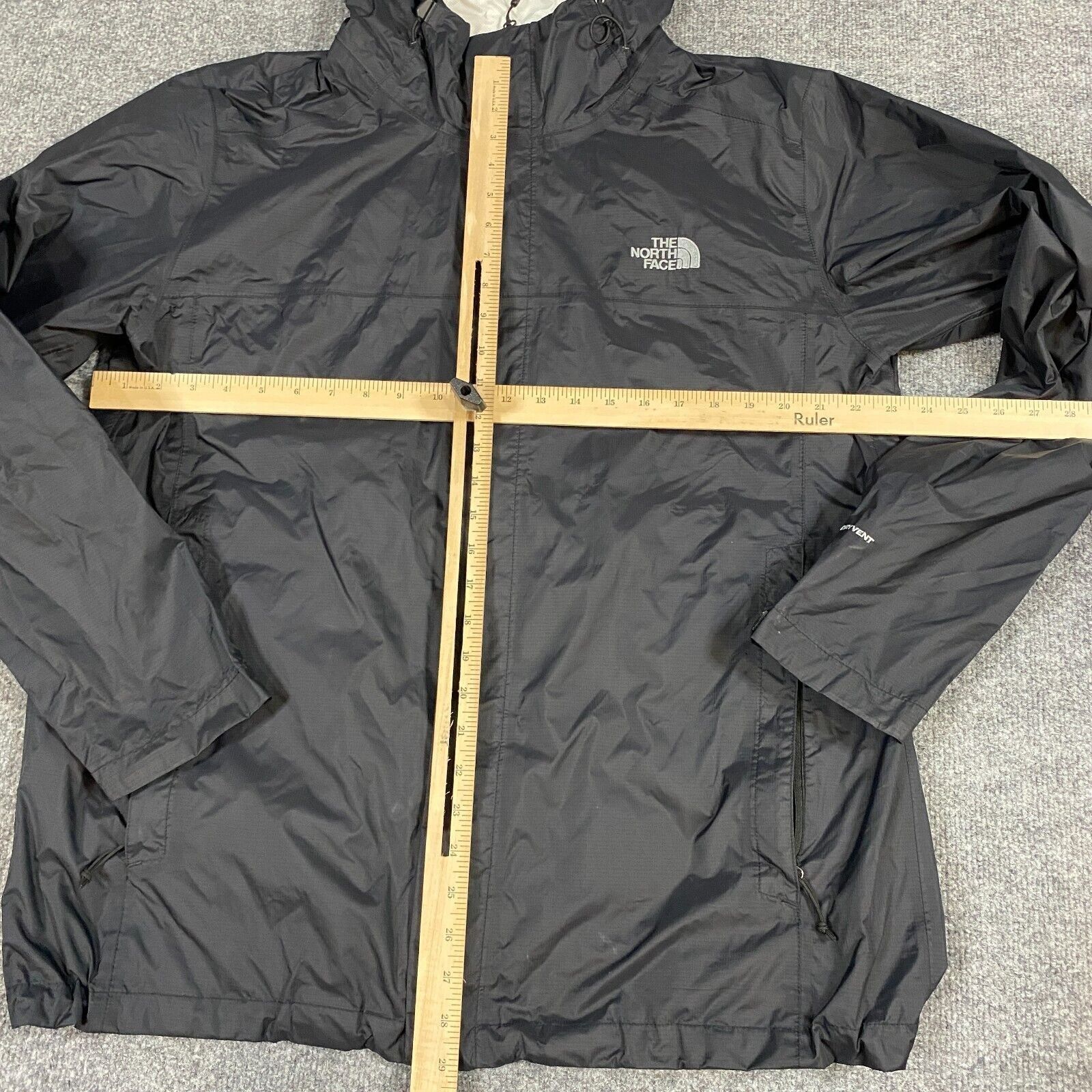 The North Face The North Face Men's Jacket XL Black Hyvent Hard Shell Full Size US XL / EU 56 / 4 - 2 Thumbnail