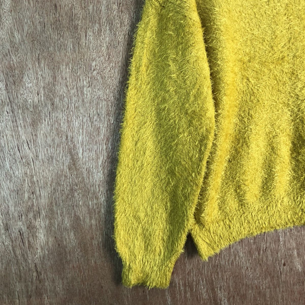 Homespun Knitwear × Japanese Brand Comfo Strain Mustard Mohair shag Shaggy Knitwear Size US M / EU 48-50 / 2 - 7 Thumbnail
