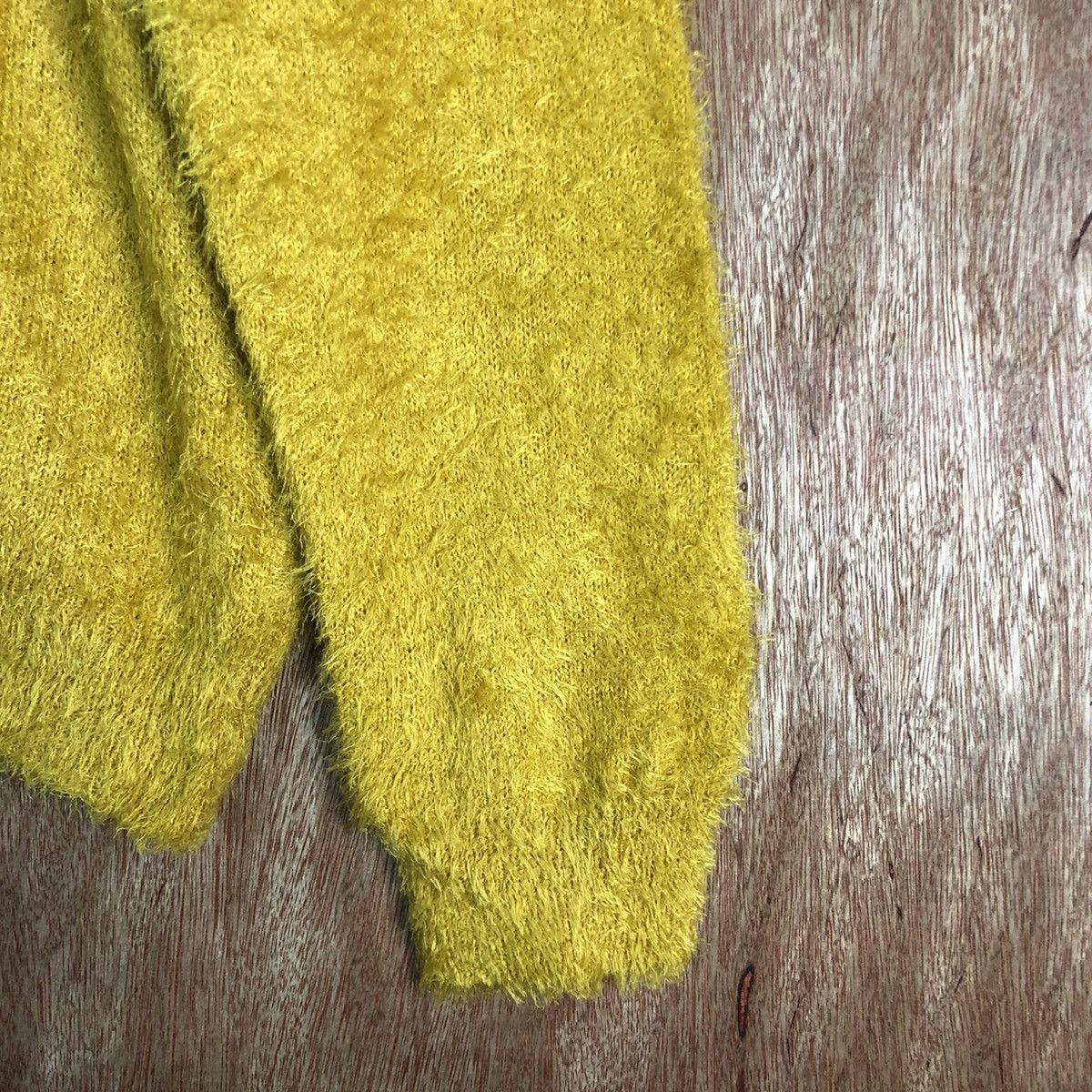 Homespun Knitwear × Japanese Brand Comfo Strain Mustard Mohair shag Shaggy Knitwear Size US M / EU 48-50 / 2 - 4 Thumbnail