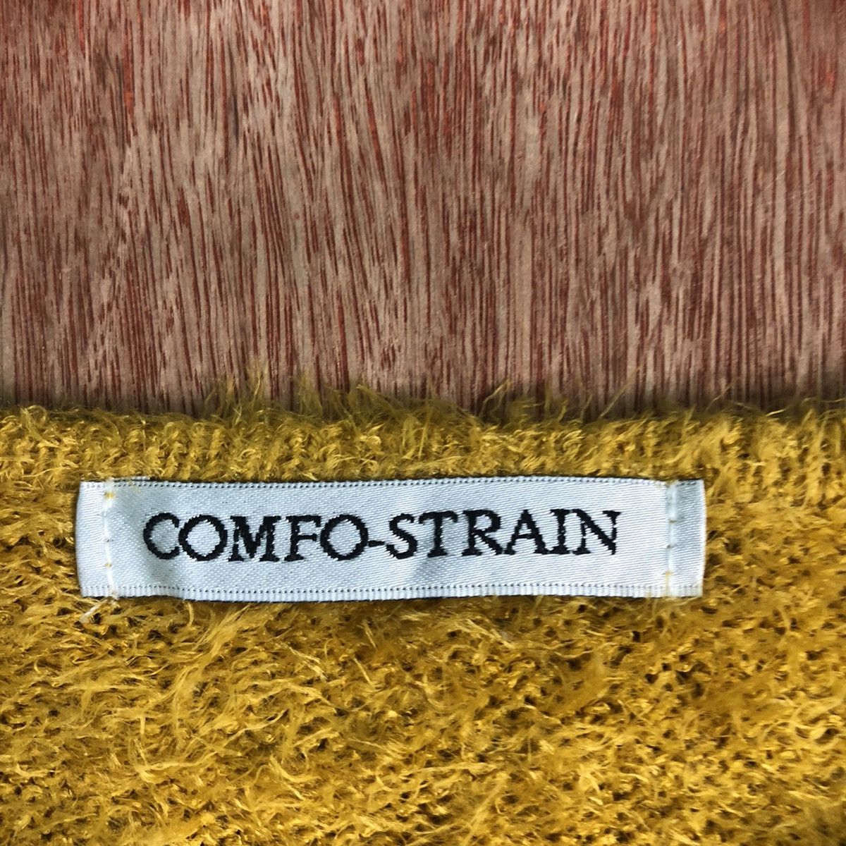 Homespun Knitwear × Japanese Brand Comfo Strain Mustard Mohair shag Shaggy Knitwear Size US M / EU 48-50 / 2 - 9 Thumbnail