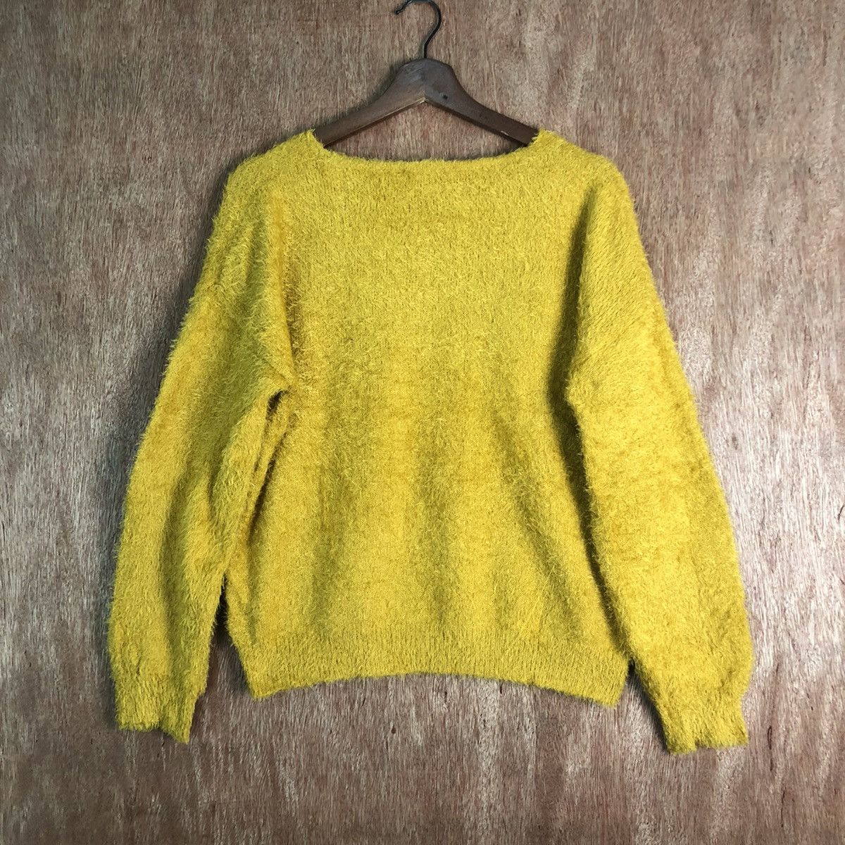 Homespun Knitwear × Japanese Brand Comfo Strain Mustard Mohair shag Shaggy Knitwear Size US M / EU 48-50 / 2 - 10 Thumbnail