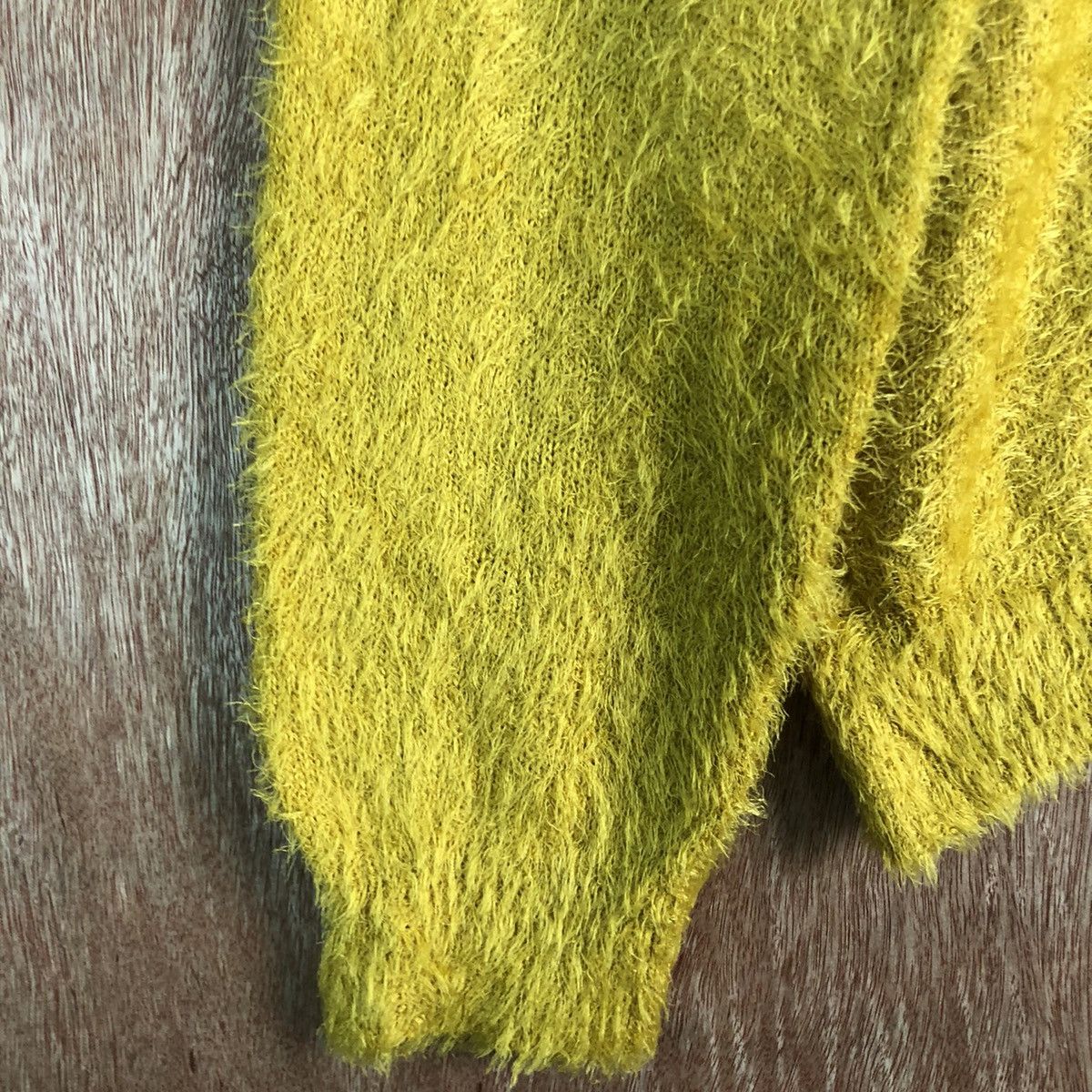Homespun Knitwear × Japanese Brand Comfo Strain Mustard Mohair shag Shaggy Knitwear Size US M / EU 48-50 / 2 - 6 Thumbnail