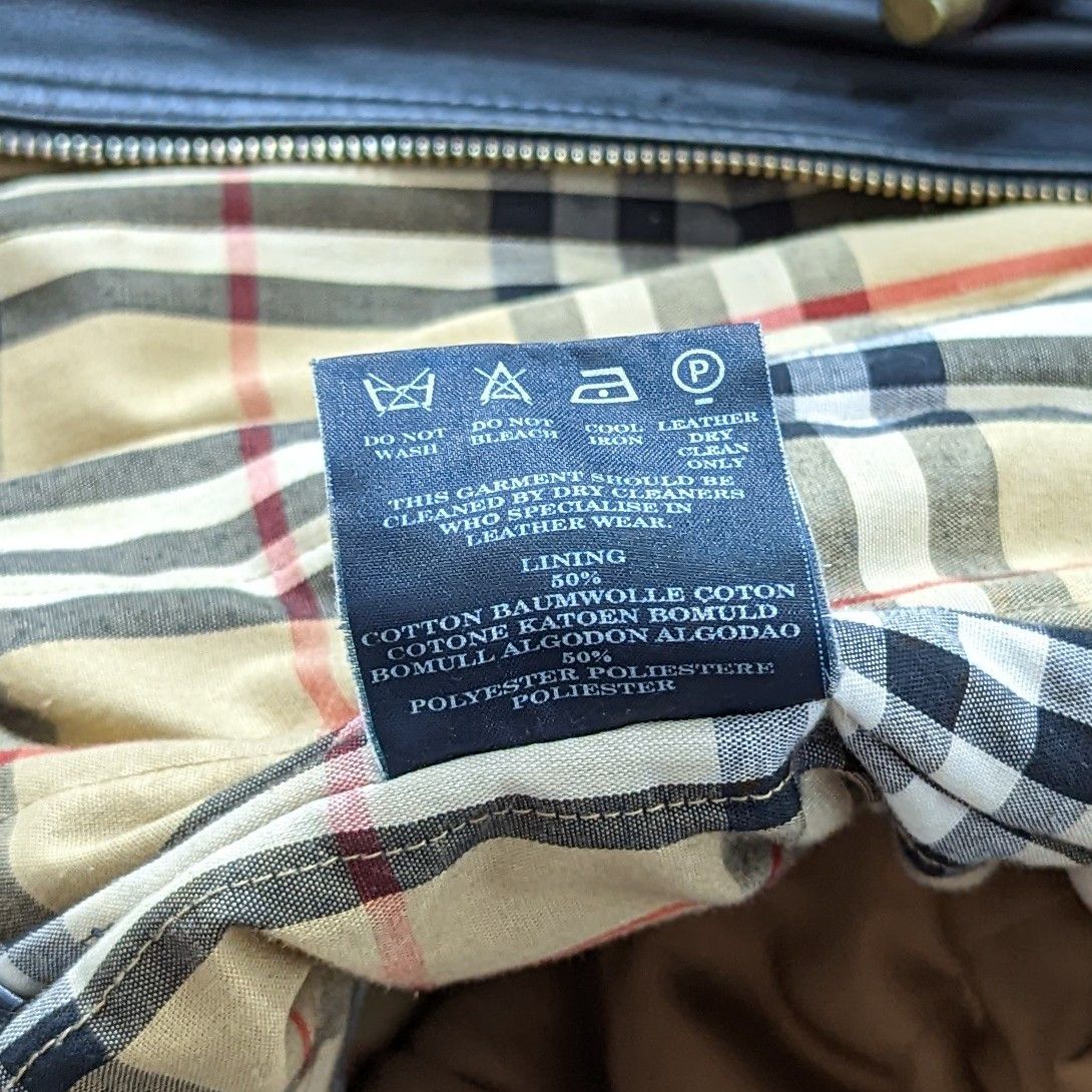 Burberry Vintage BURBERRY Duffle Coat Leather Jacket Nova Check Lined Size US M / EU 48-50 / 2 - 20 Thumbnail
