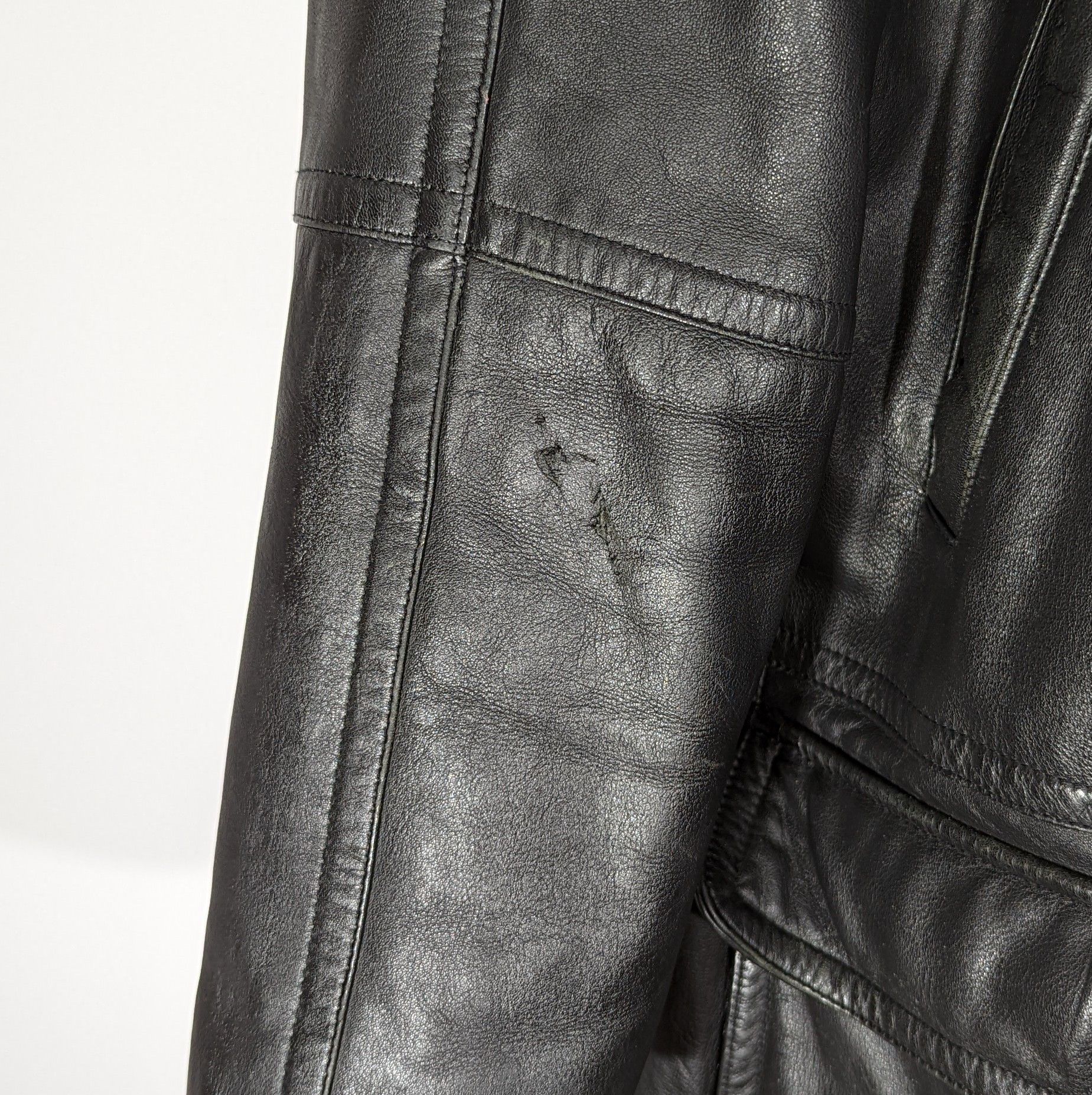 Burberry Vintage BURBERRY Duffle Coat Leather Jacket Nova Check Lined Size US M / EU 48-50 / 2 - 10 Thumbnail