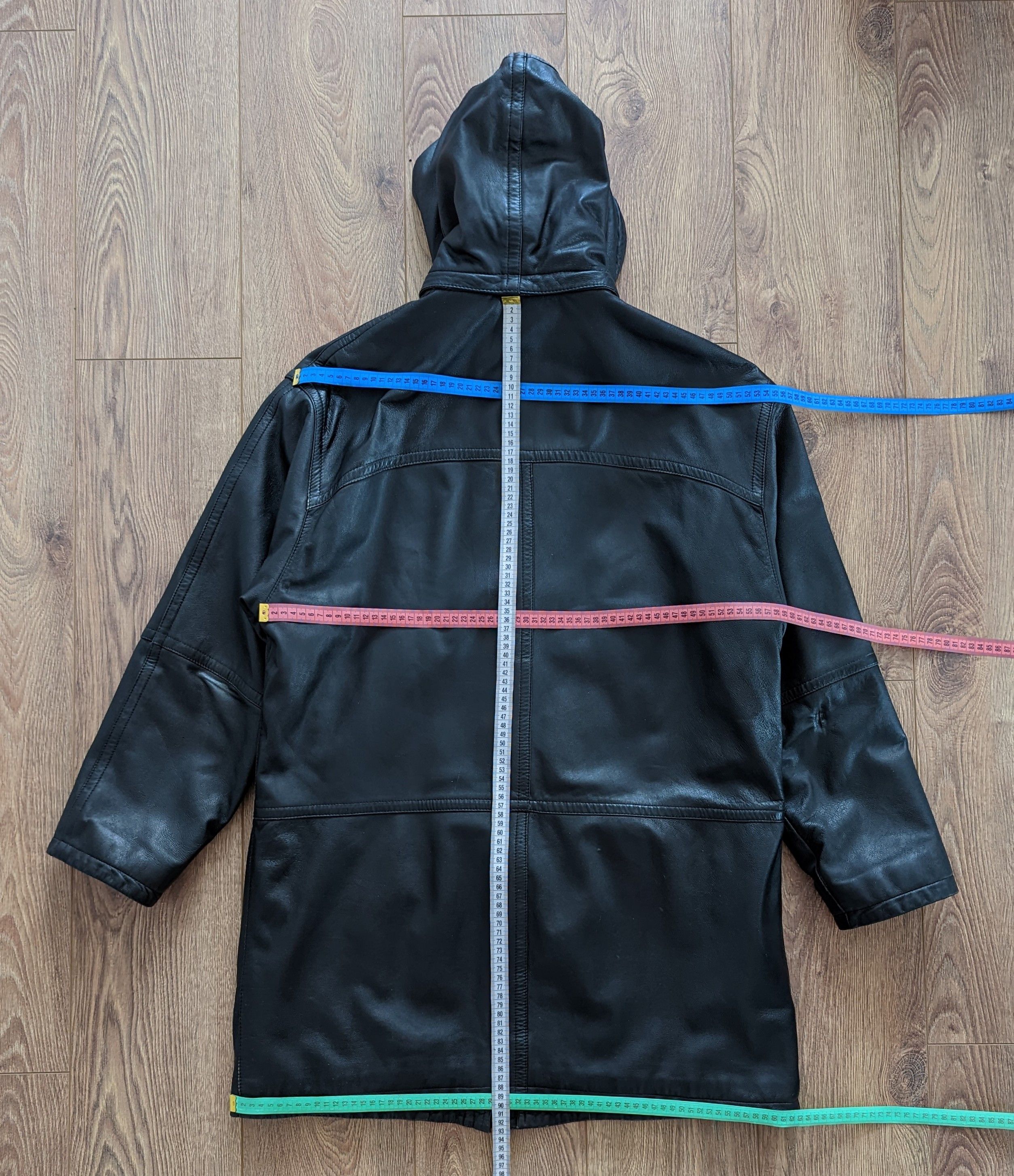 Burberry Vintage BURBERRY Duffle Coat Leather Jacket Nova Check Lined Size US M / EU 48-50 / 2 - 23 Thumbnail