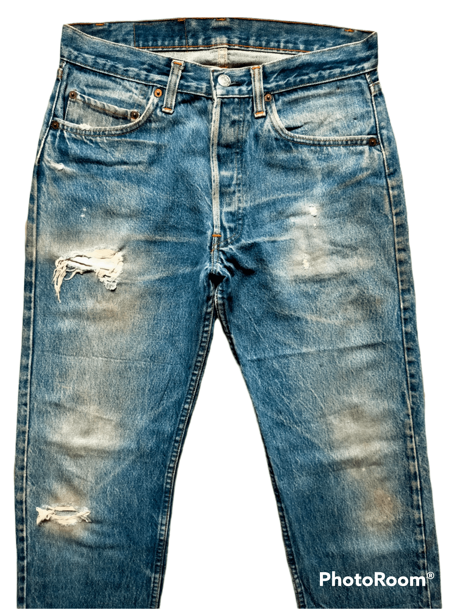 Levi's Levis 501 distressed denim Size US 31 - 3 Thumbnail