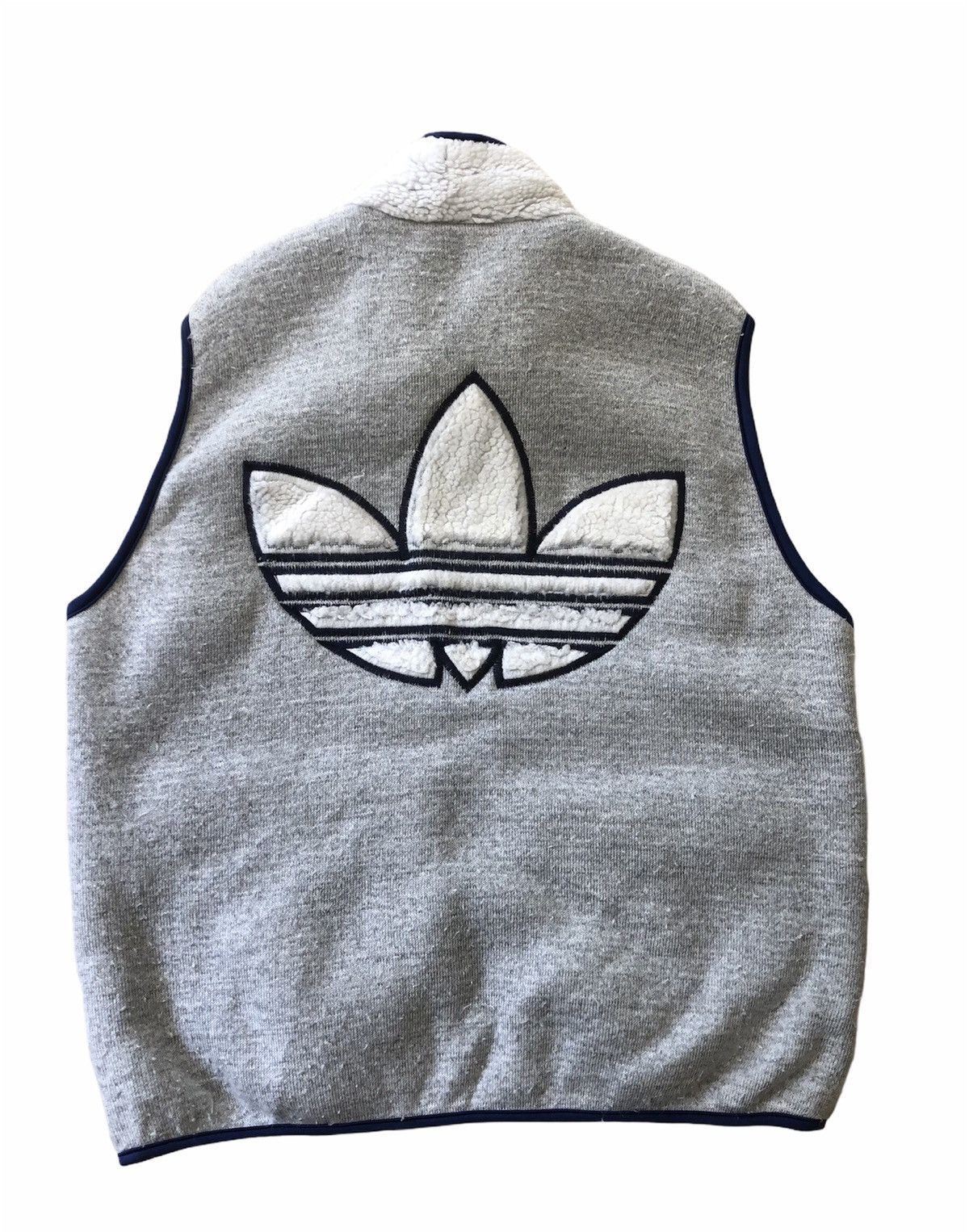 Vintage 🌝SUMMER OFFER❌Vintage Vest BIG ADIDAS TREFOIL Sherpa Size US M / EU 48-50 / 2 - 1 Thumbnail