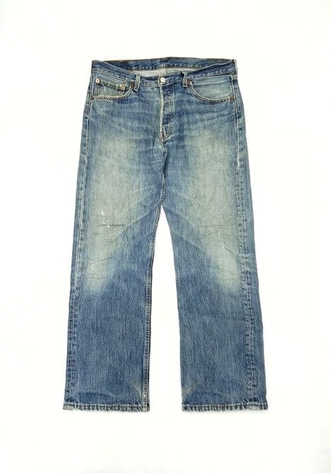 Levi's Vintage Levi's 501 Straight Leg Distressed Jeans 34x30 Size US 34 / EU 50 - 1 Thumbnail
