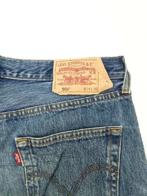 Levi's Vintage Levi's 501 Straight Leg Distressed Jeans 34x30 Size US 34 / EU 50 - 3 Thumbnail