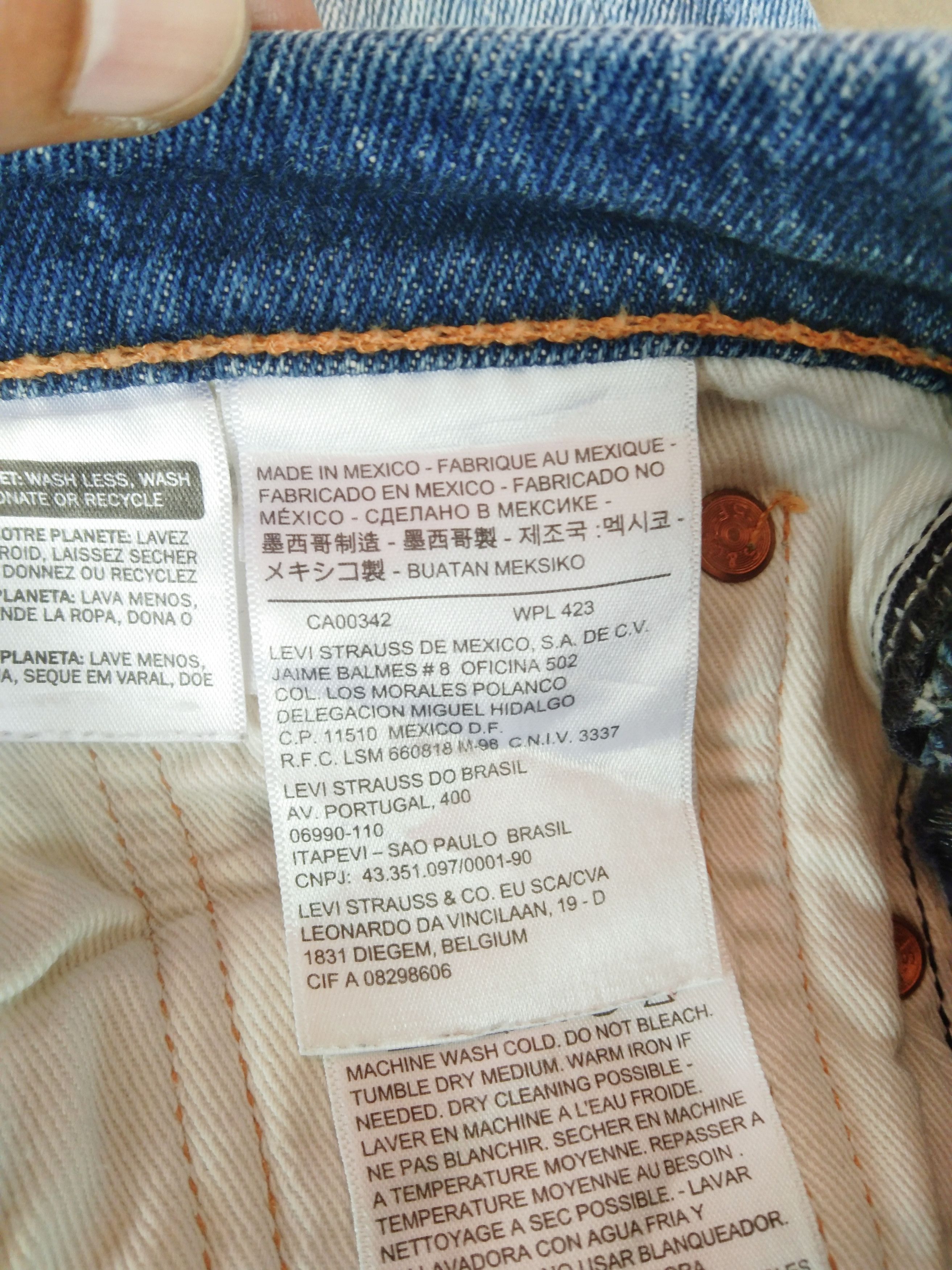 Vintage Levi's Jeans 522 Distressed Faded Blue Denim 30x32