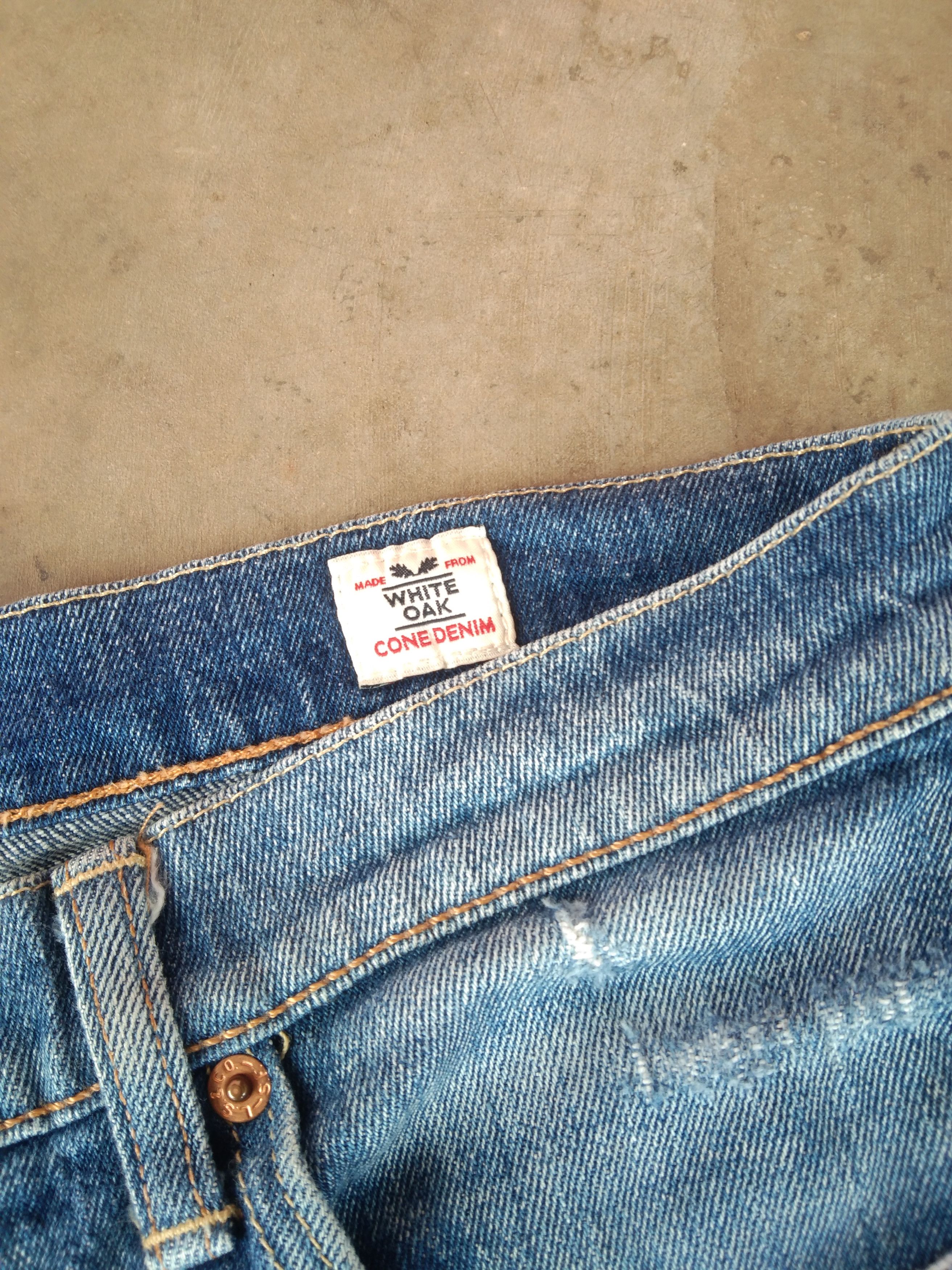 Vintage Levi's Jeans 522 Distressed Faded Blue Denim 30x32
