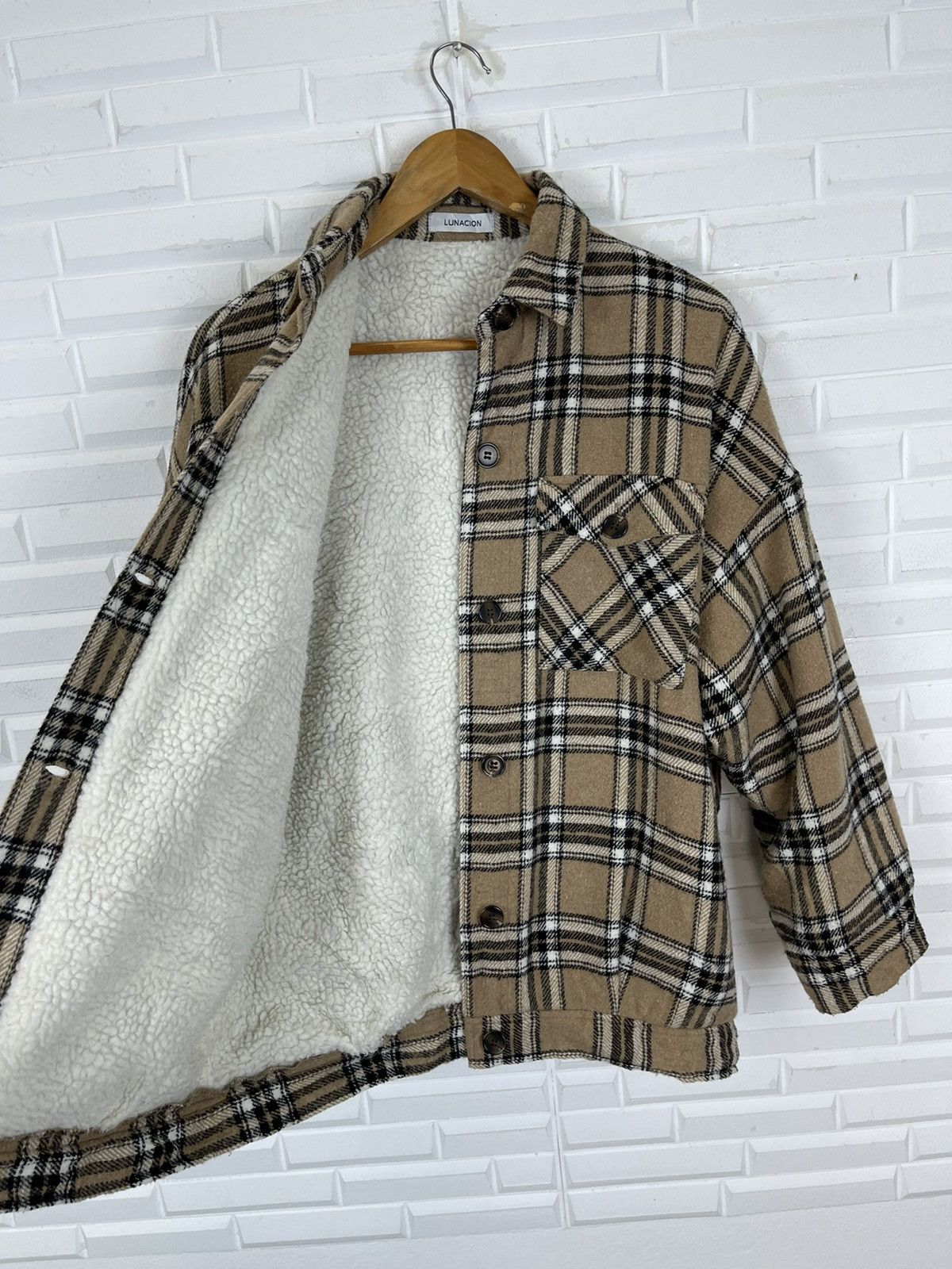 Vintage Tartan Shearling Flannel for Winter