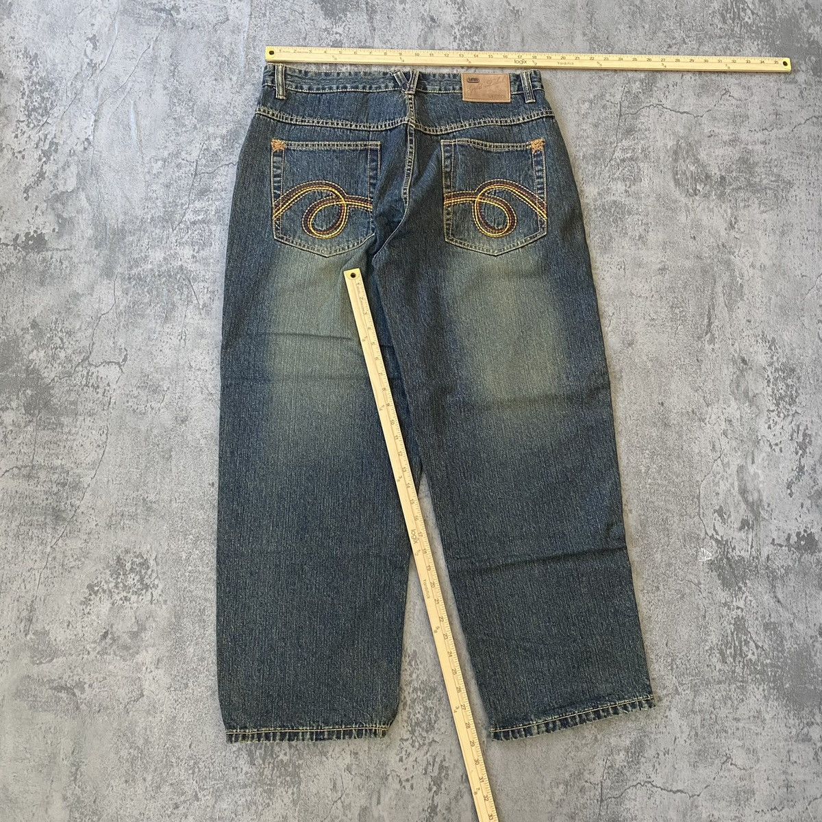 Vintage Vintage y2k Baggy Hip-Hop Denim Jeans Sz 36x30 Size US 36 / EU 52 - 3 Thumbnail
