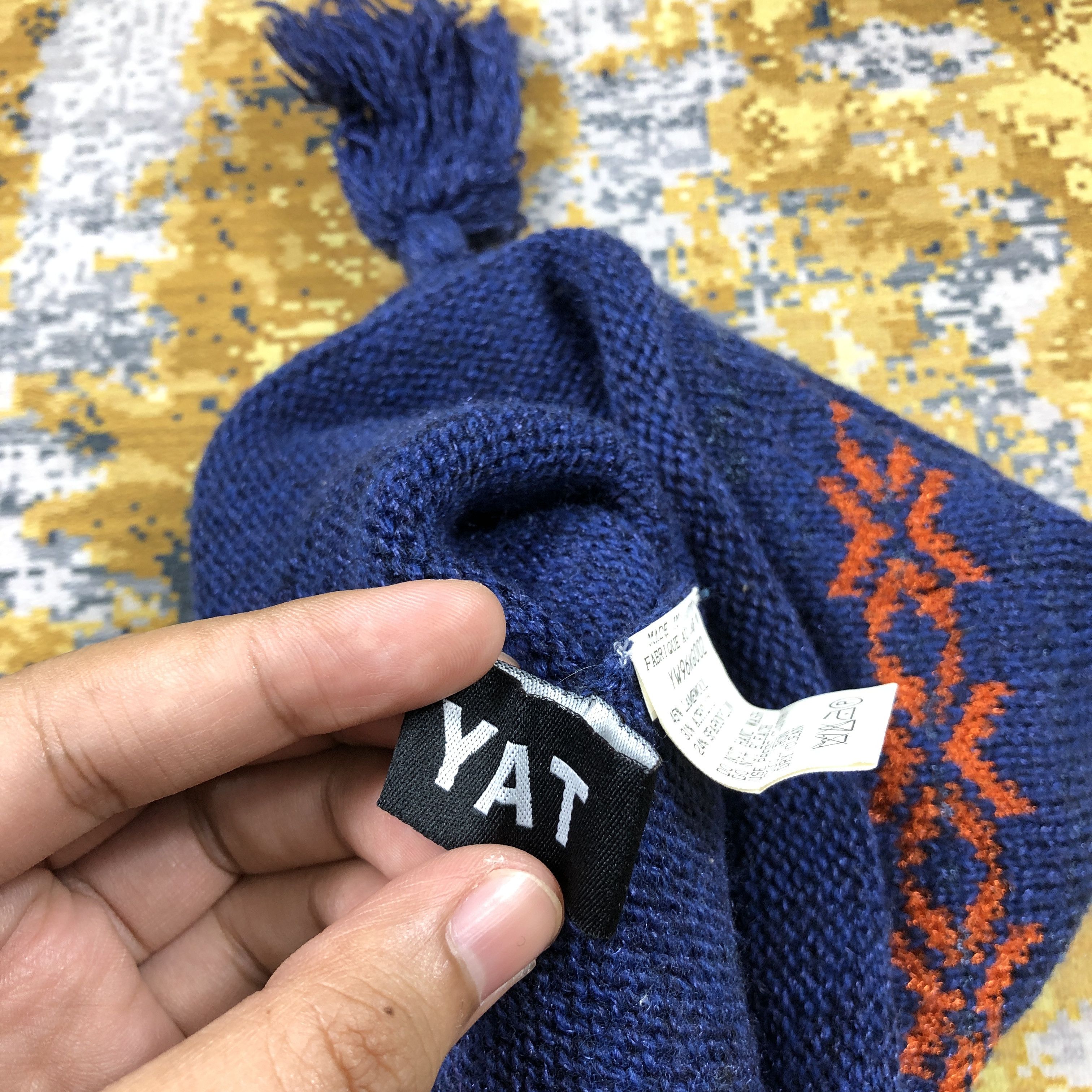 Japanese Brand × Vintage Vintage Yat Fair Isle Beanie Hat B2129 Size ONE SIZE - 6 Thumbnail