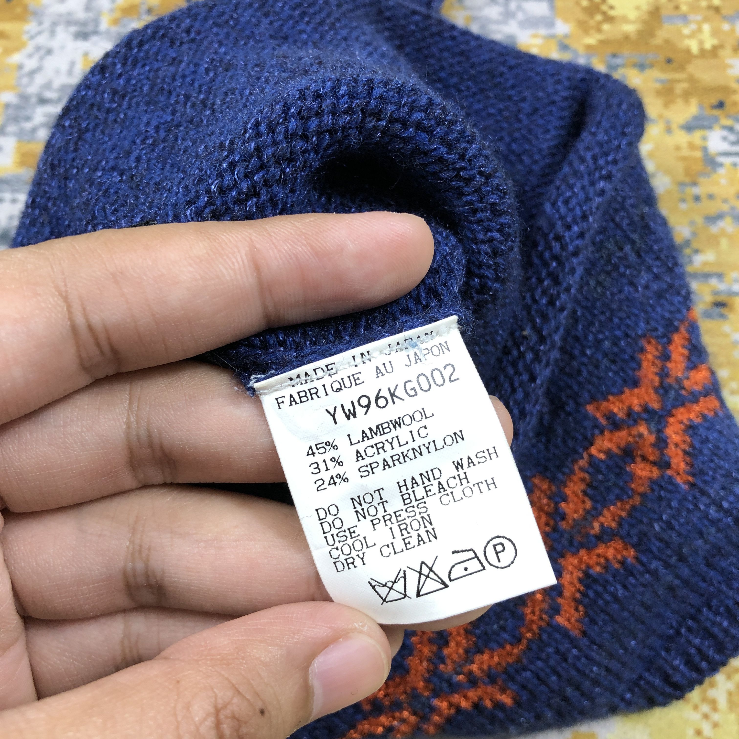 Japanese Brand × Vintage Vintage Yat Fair Isle Beanie Hat B2129 Size ONE SIZE - 7 Thumbnail