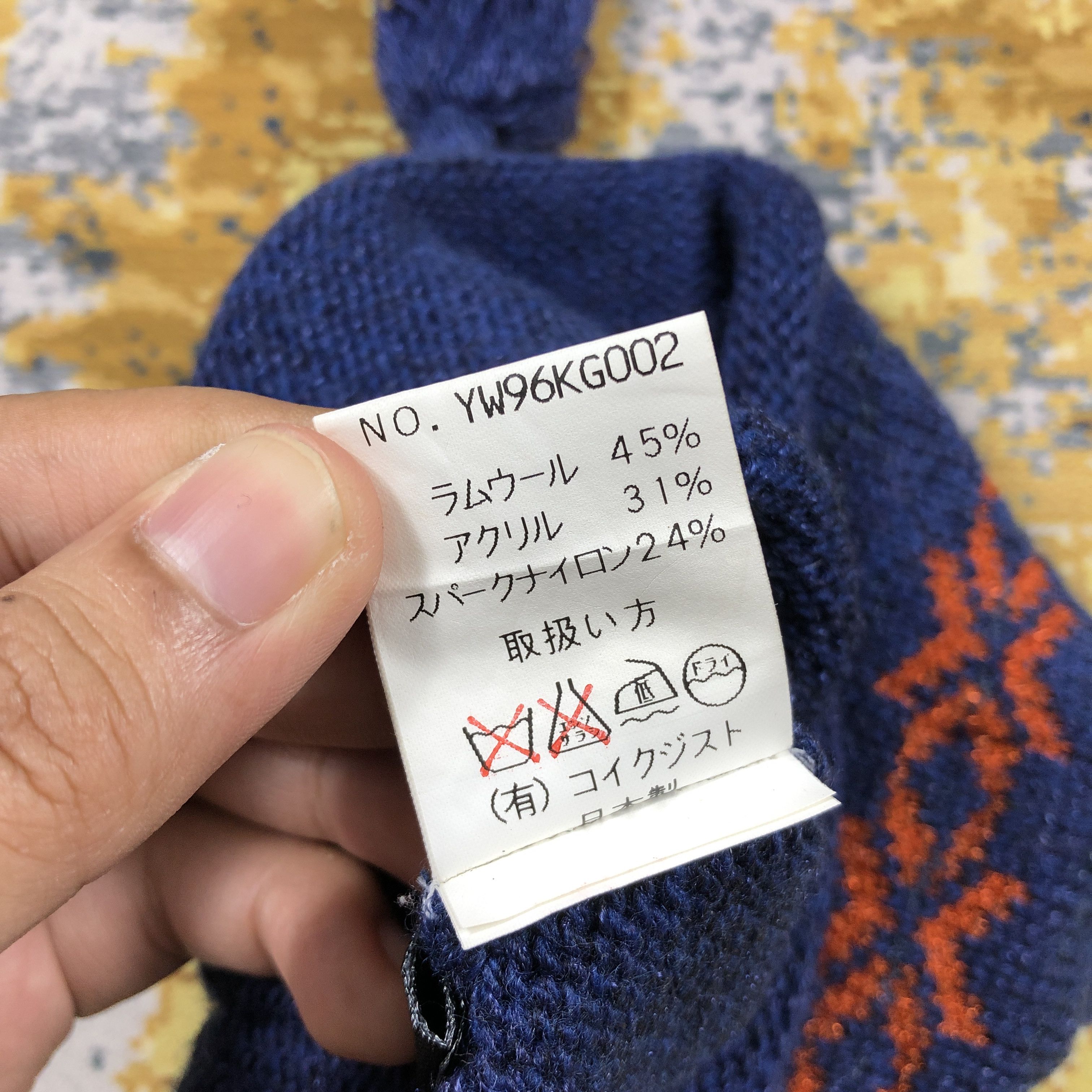 Japanese Brand × Vintage Vintage Yat Fair Isle Beanie Hat B2129 Size ONE SIZE - 8 Thumbnail
