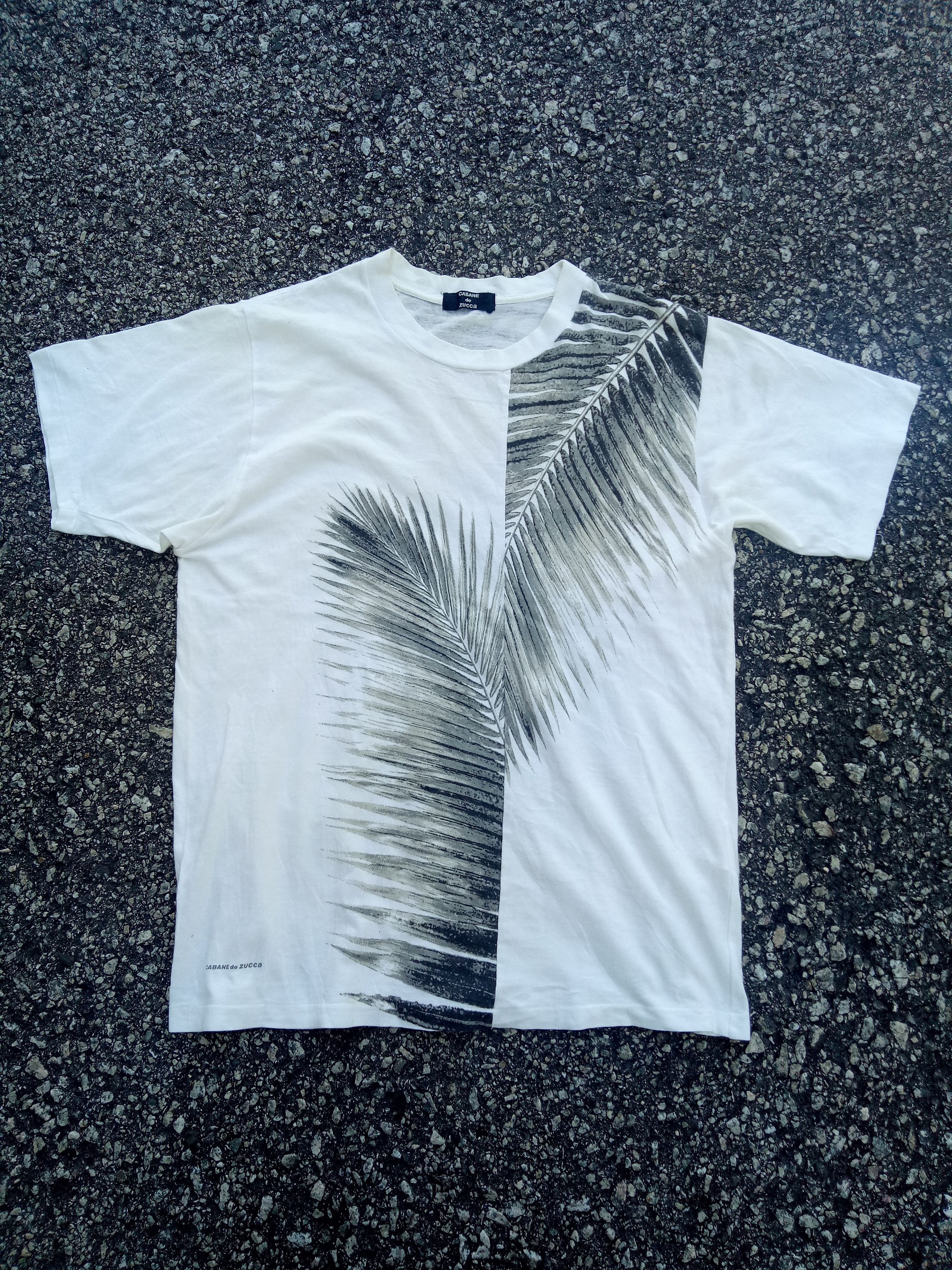 [ISSEY MIYAKE期] 90s ZUCCa Print T-shirt. Vintage Zucca Tee Zucca by Issey Miyake Big Logo T-shirt