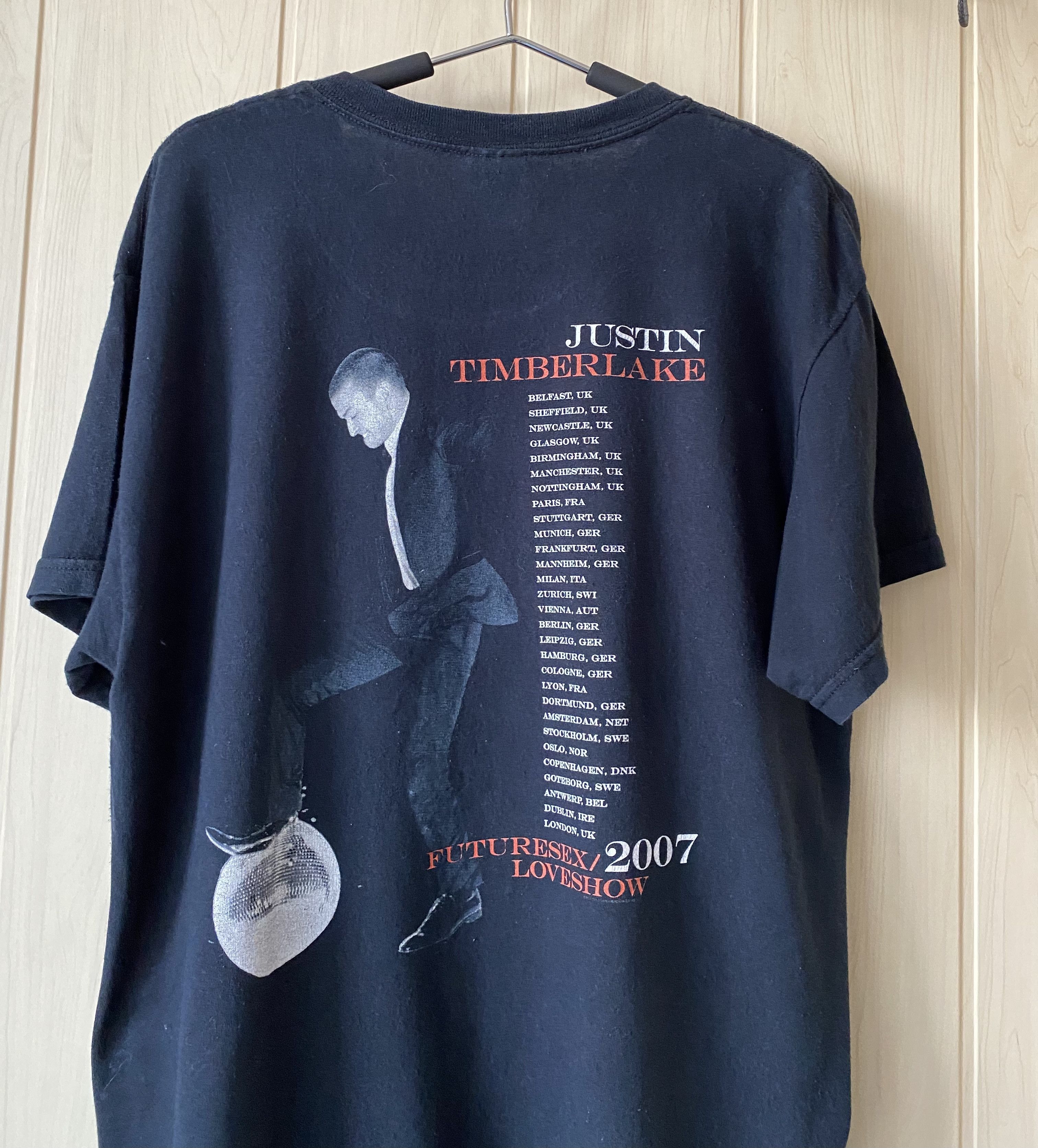 Band Tees Vintage 2007 Justin Timberlake futuresex/lovesounds t-shirt Size US L / EU 52-54 / 3 - 6 Thumbnail