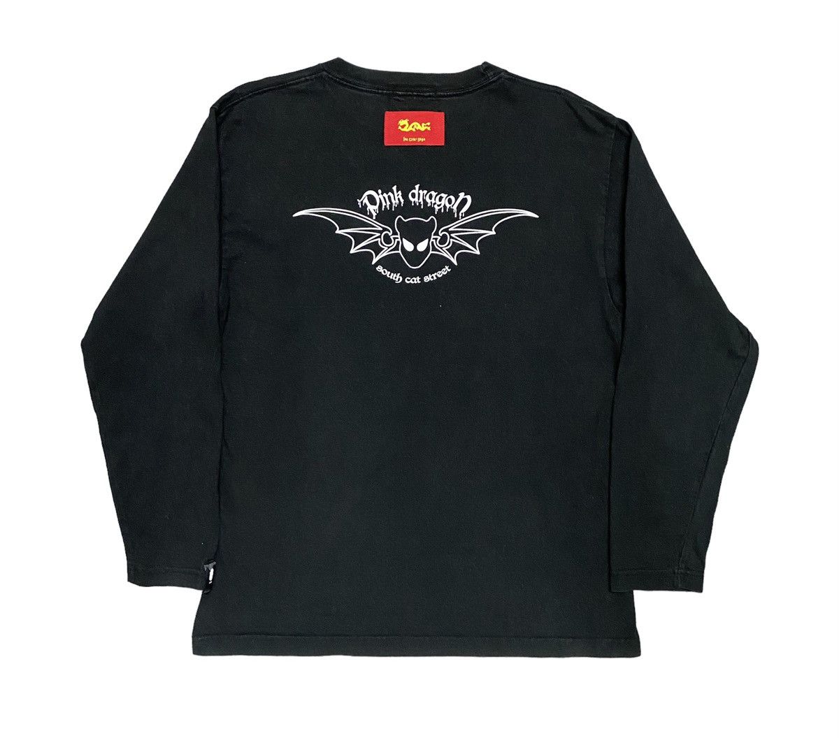 Japanese Brand × Vintage Japanese Brand Cream Soda Babylon Pink Dragon Longsleeve Tee Size US M / EU 48-50 / 2 - 2 Thumbnail