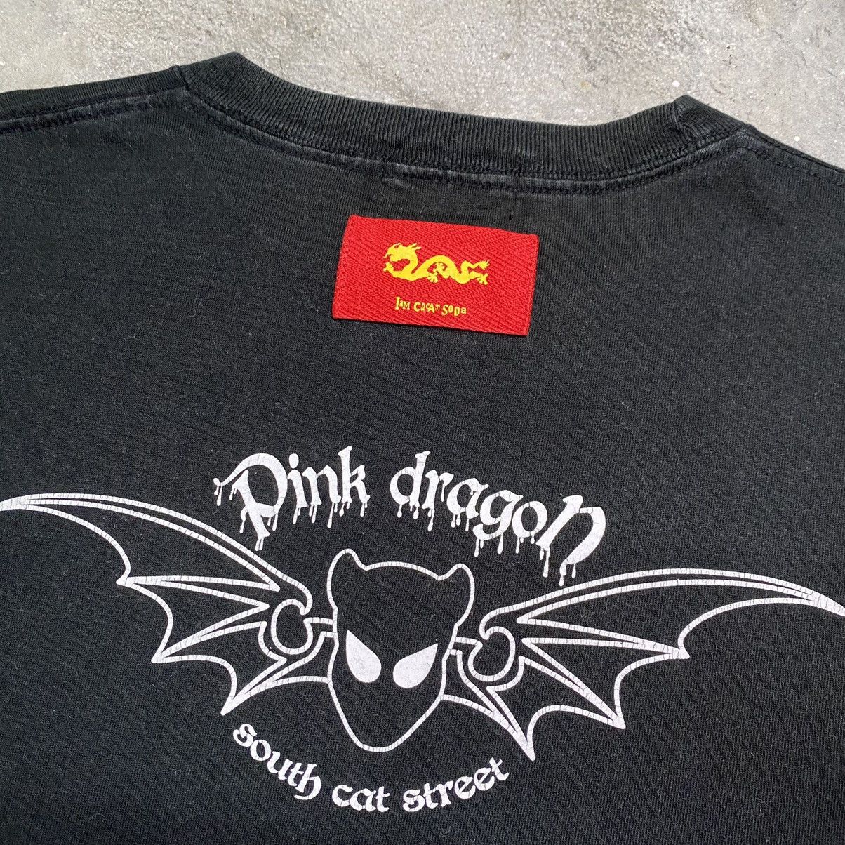 Japanese Brand × Vintage Japanese Brand Cream Soda Babylon Pink Dragon Longsleeve Tee Size US M / EU 48-50 / 2 - 9 Thumbnail