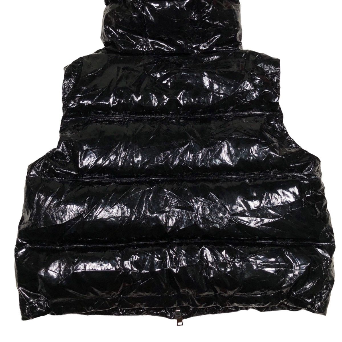 Theory Theory Shiny Hooded Shrunken Puffer Patent Vest Size S / US 4 / IT 40 - 8 Thumbnail