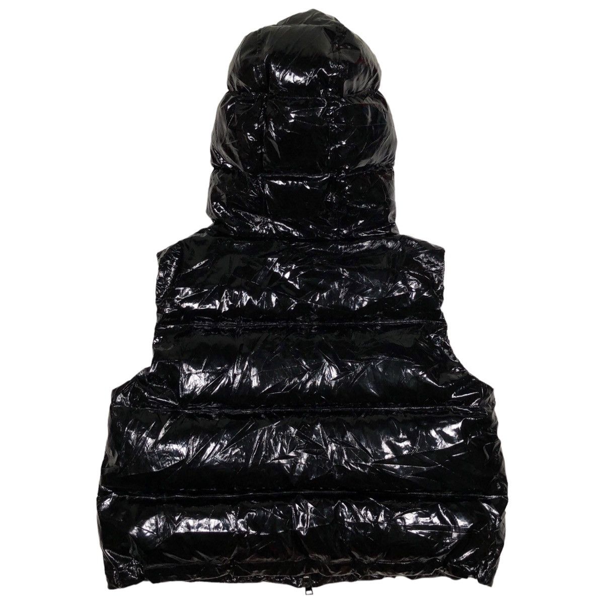 Theory Theory Shiny Hooded Shrunken Puffer Patent Vest Size S / US 4 / IT 40 - 6 Thumbnail