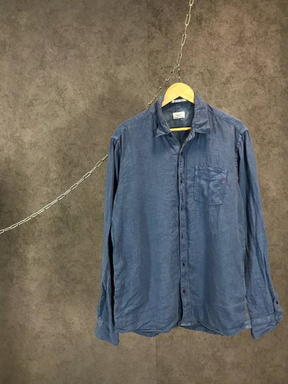 Replay Replay garment dyed linen luxury shirt Size US XL / EU 56 / 4 - 1 Thumbnail