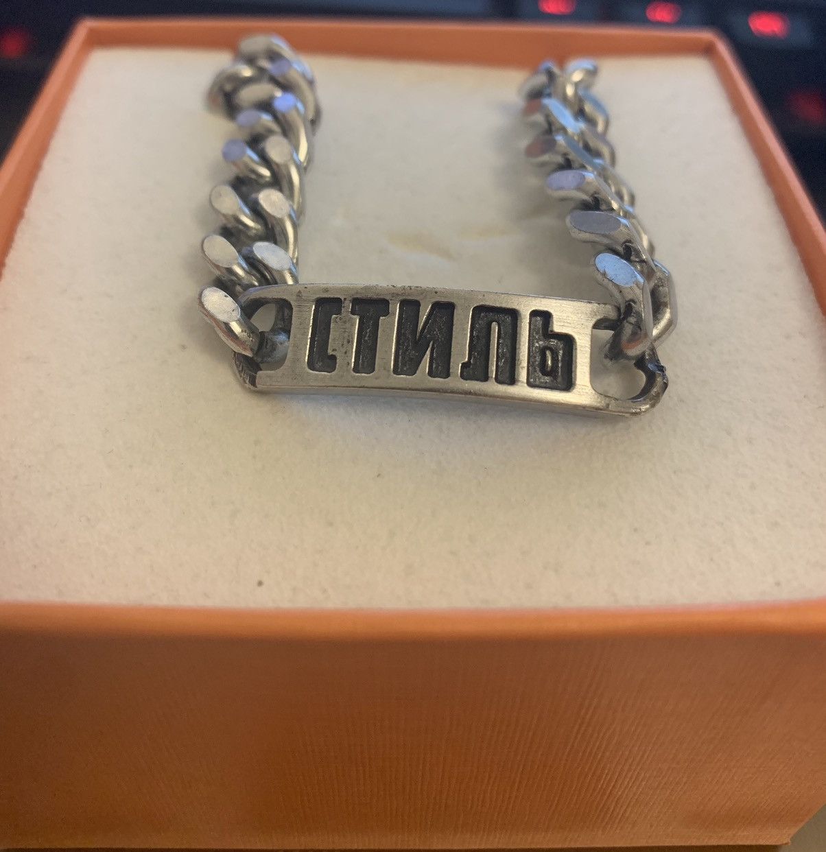 Heron Preston Heron Preston Silver ‘Style’ Chain Necklace Size ONE SIZE - 3 Thumbnail