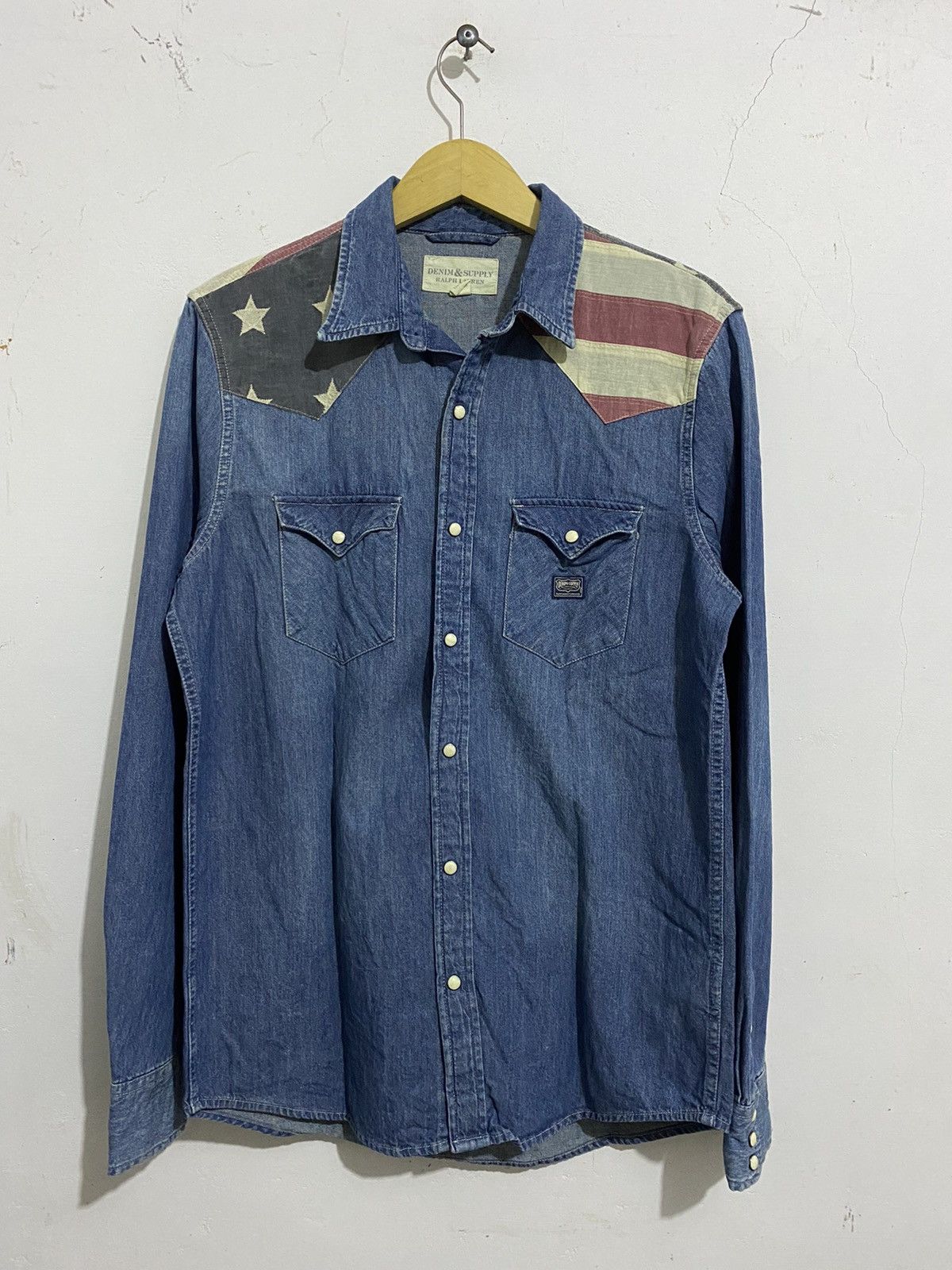 Denim & Supply Ralph Lauren Denim & Supply Denim American Flag Up Shirt Size US M / EU 48-50 / 2 - 1 Thumbnail