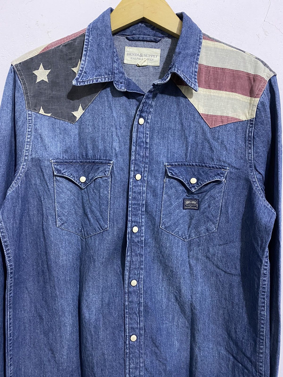 Denim & Supply Ralph Lauren Denim & Supply Denim American Flag Up Shirt Size US M / EU 48-50 / 2 - 3 Thumbnail