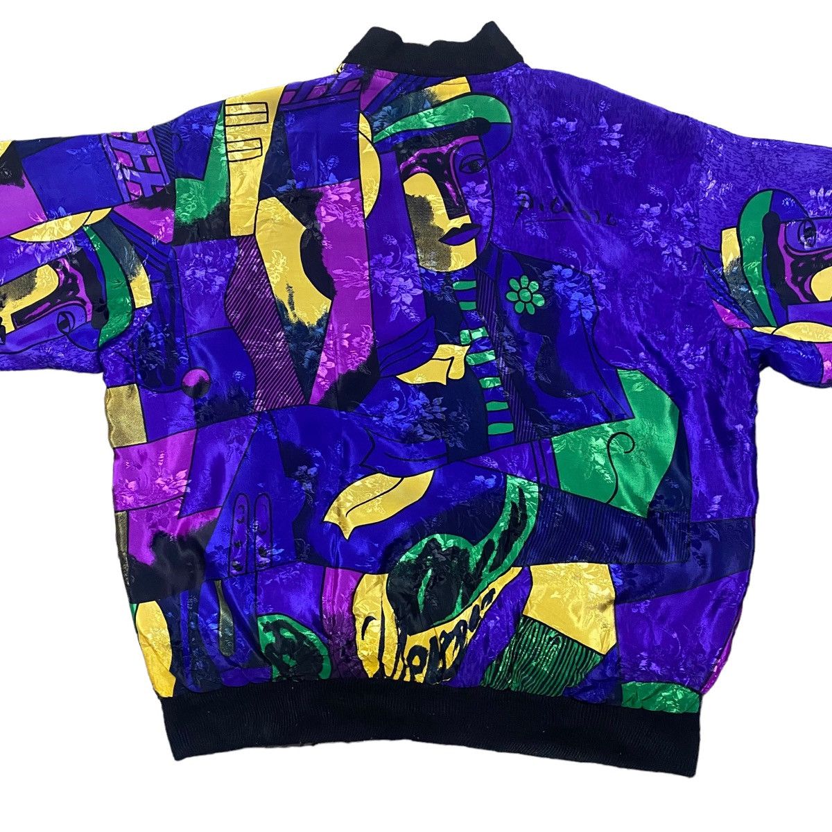 Paloma Picasso Vintage Picasso Silky Bomber Jacket Reversible Size US XL / EU 56 / 4 - 8 Thumbnail