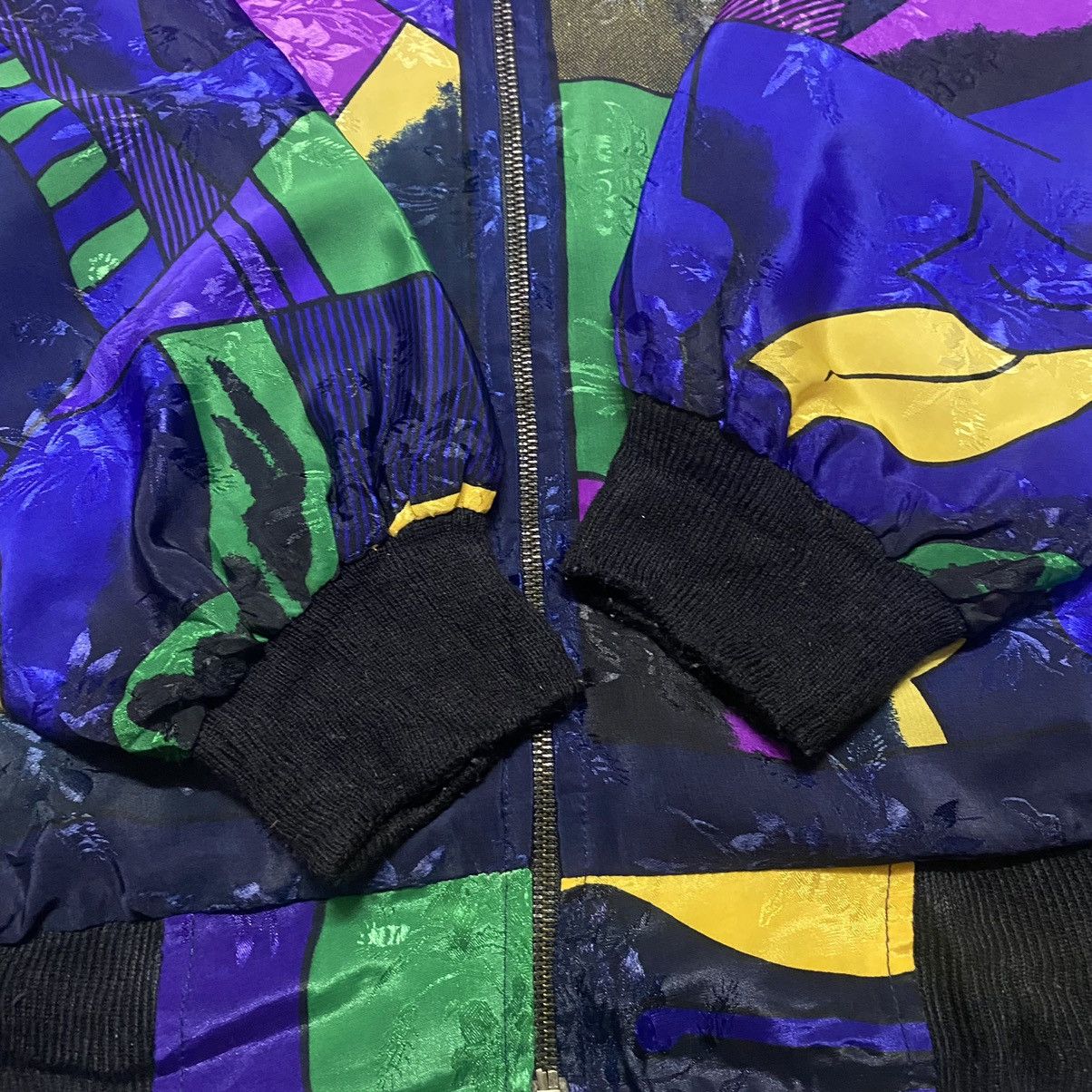 Paloma Picasso Vintage Picasso Silky Bomber Jacket Reversible Size US XL / EU 56 / 4 - 17 Thumbnail