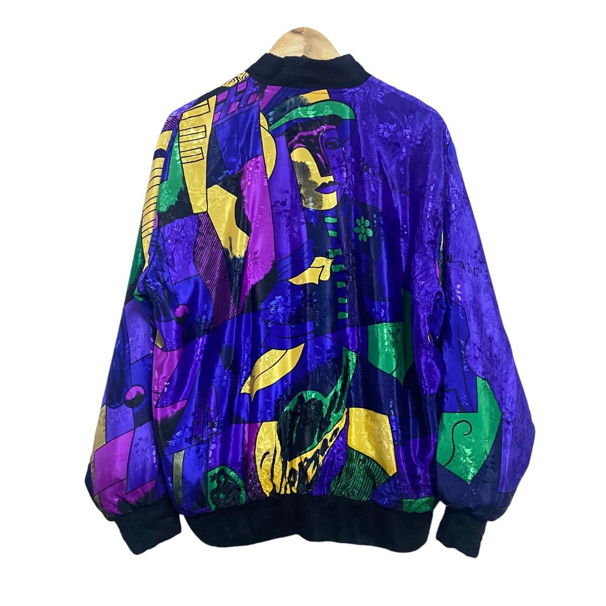 Paloma Picasso Vintage Picasso Silky Bomber Jacket Reversible Size US XL / EU 56 / 4 - 2 Thumbnail