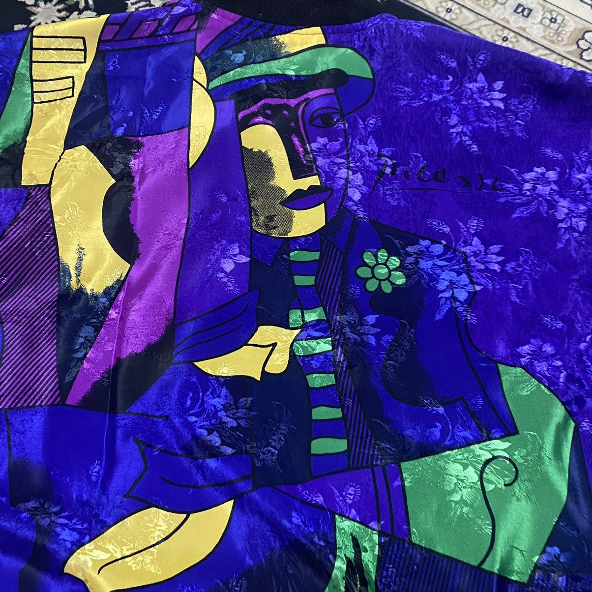 Paloma Picasso Vintage Picasso Silky Bomber Jacket Reversible Size US XL / EU 56 / 4 - 19 Thumbnail