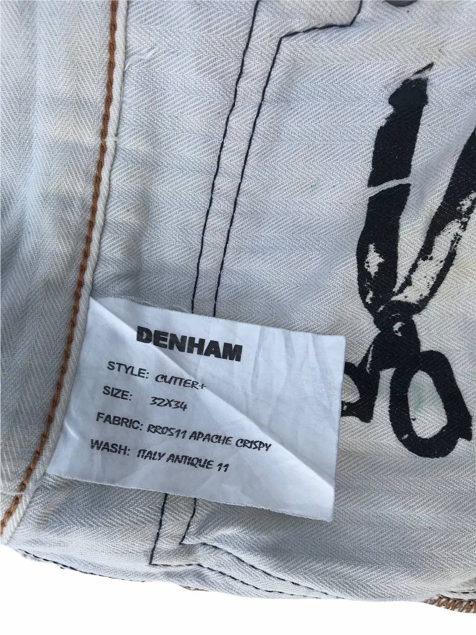 DENHAM Denham Distressed Denim Fasion Pants Size US 33 - 17 Thumbnail